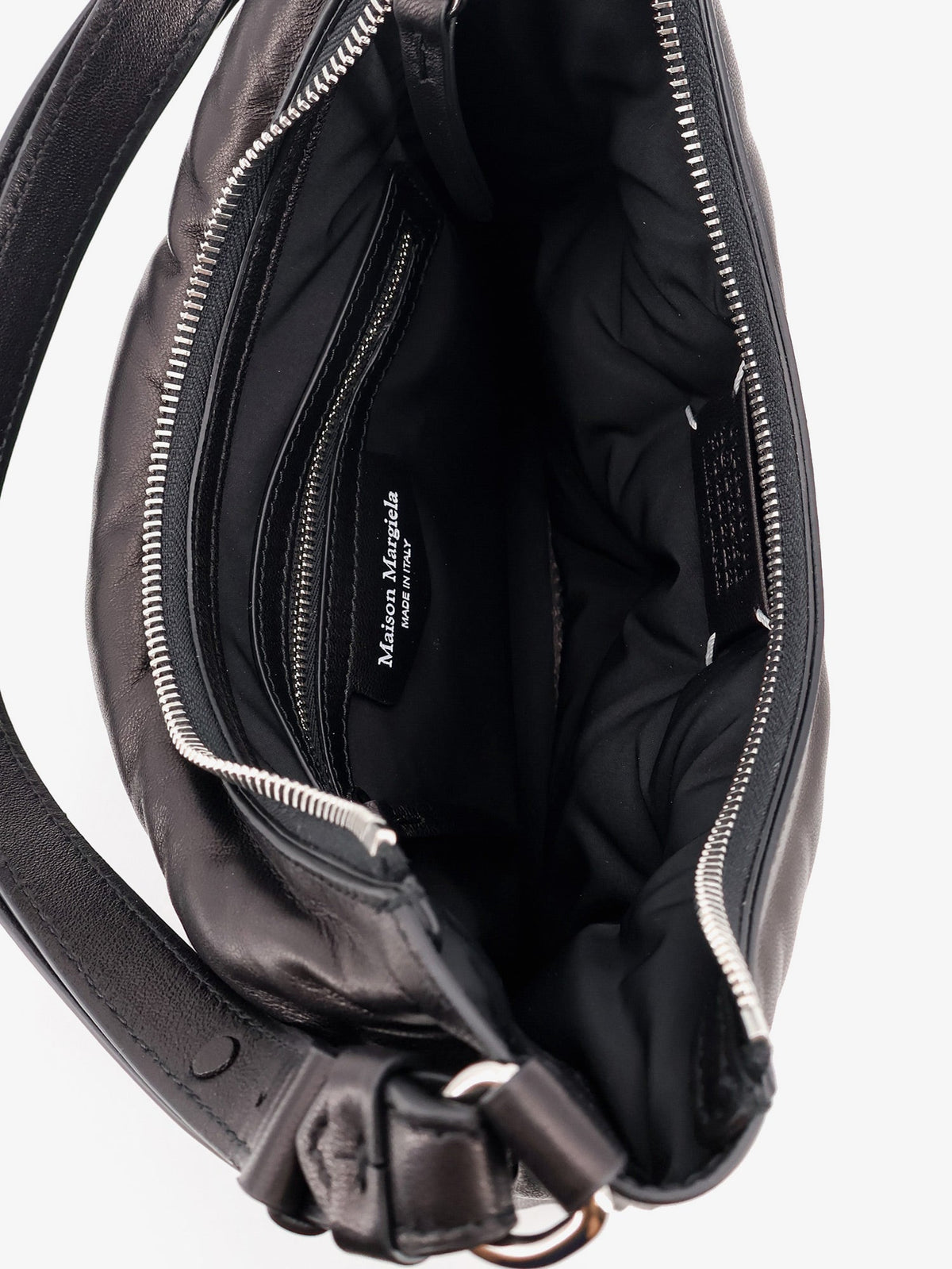 Maison Margiela Glam Slam Leather Shoulder Bag - Black
