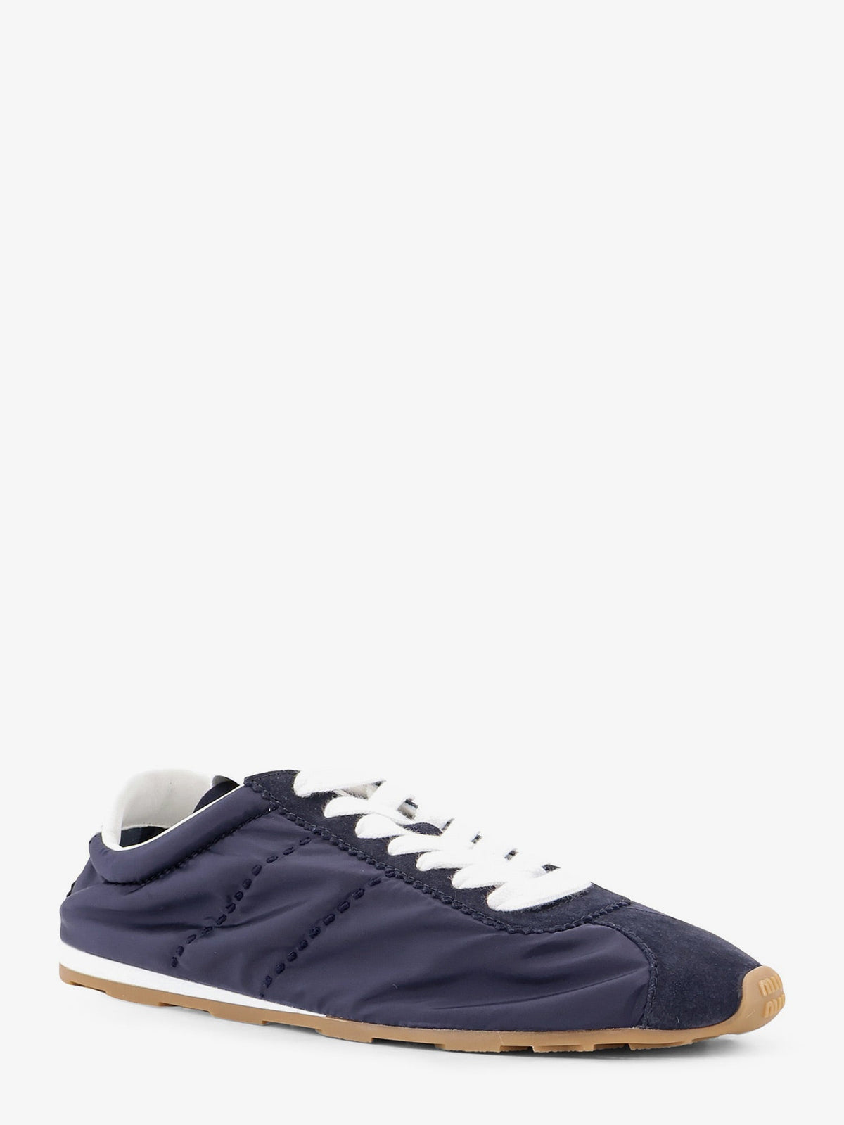 Miu Miu Nylon and suede sneakers - Bleu