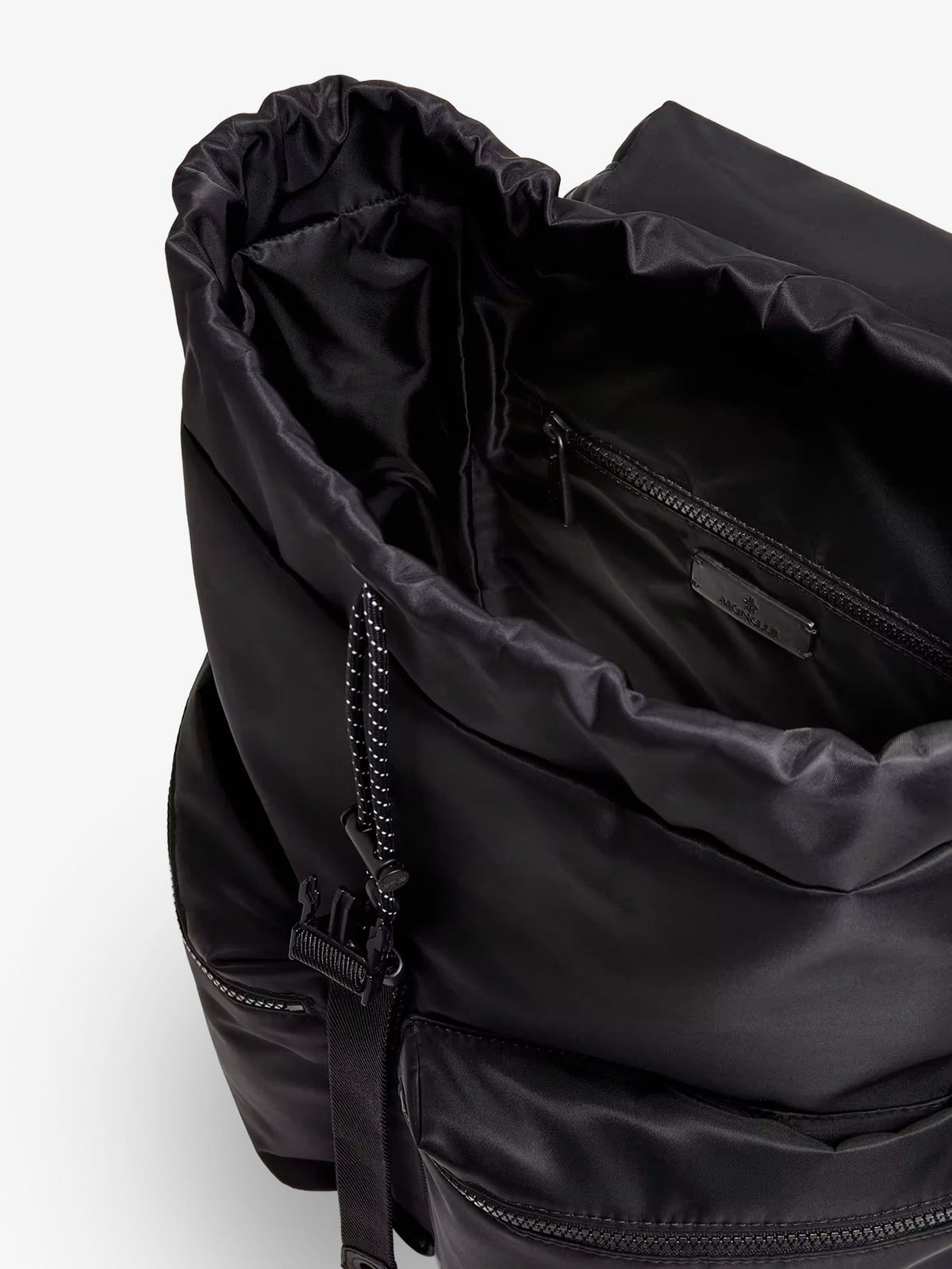 Moncler Kenton Drill nylon backpack with logo patch - Nero