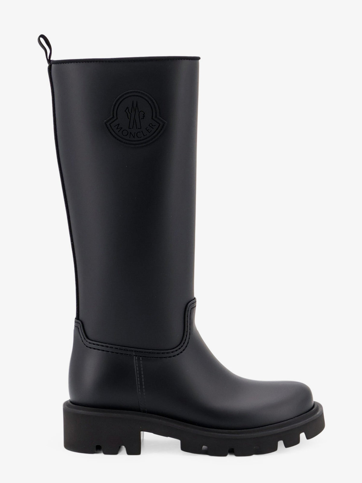 Moncler Kickstream High PVC Rain Boots - Nero