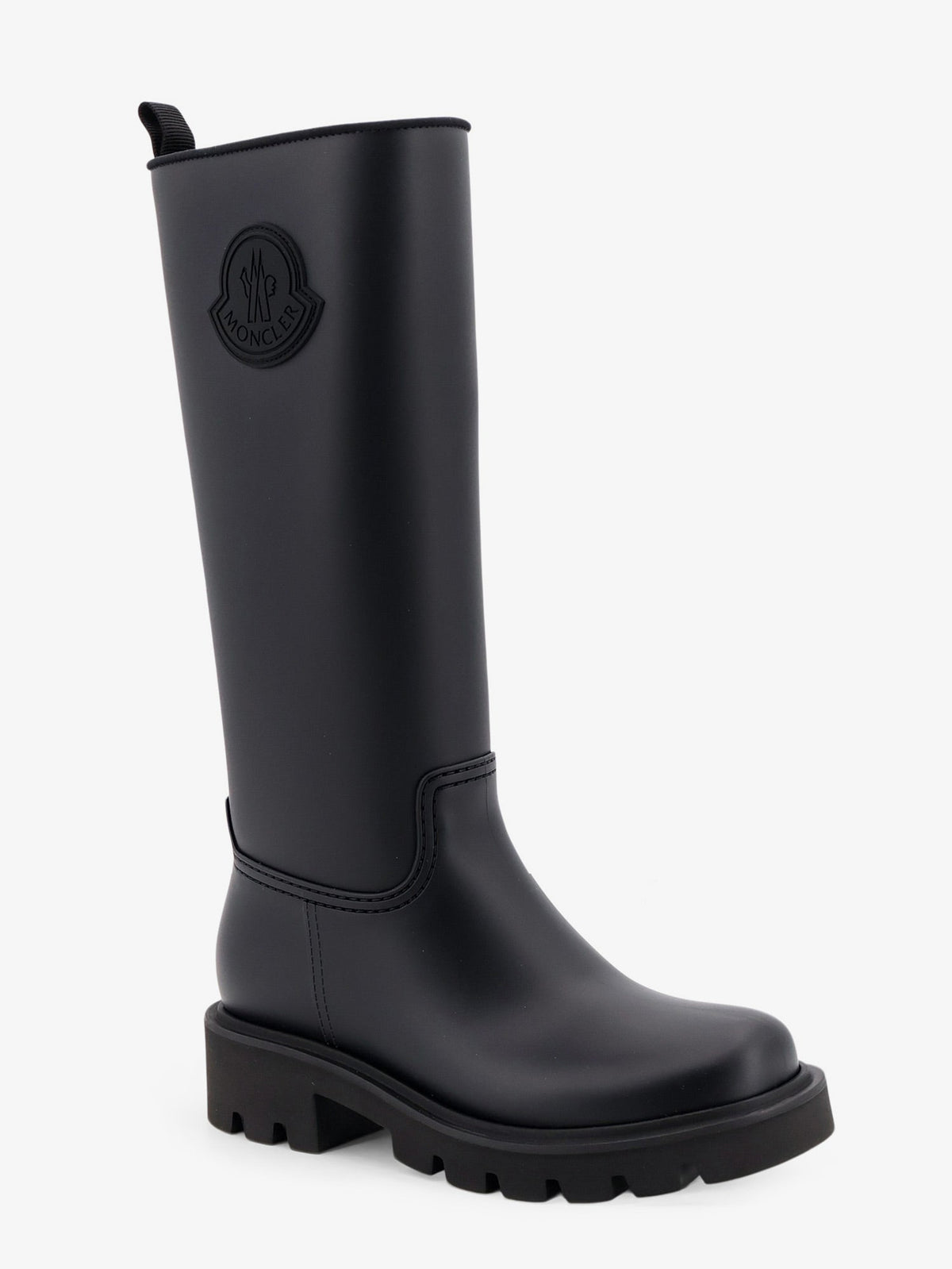 Moncler Kickstream High PVC Rain Boots - Nero