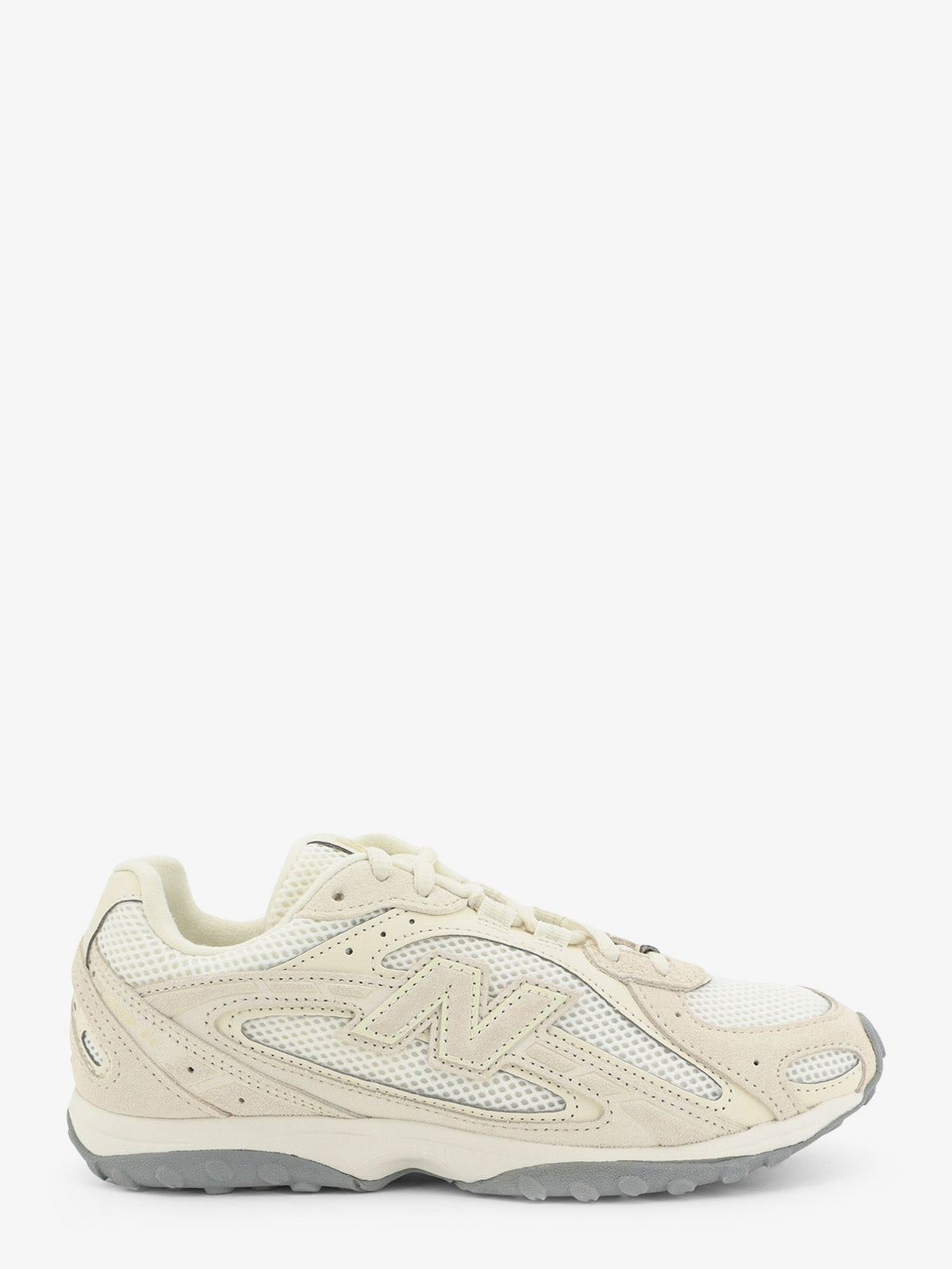 New Balance U204L mesh and suede sneakers - Angora