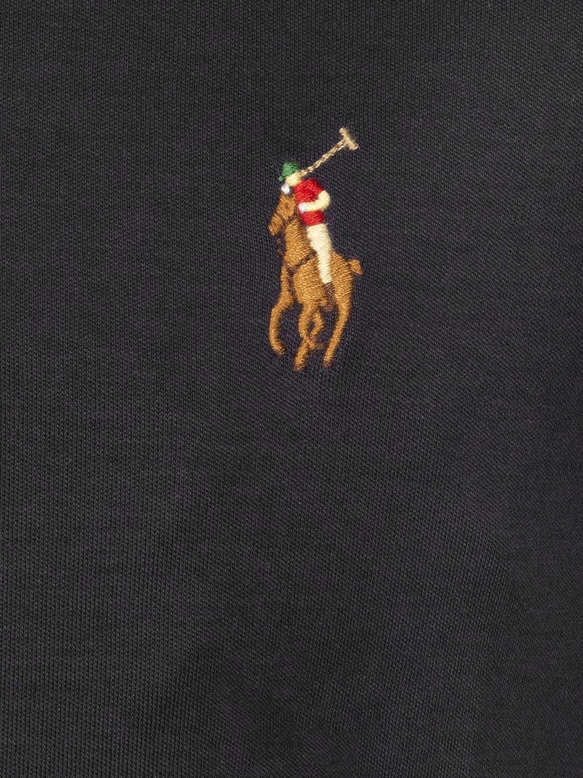Polo Ralph Lauren Cotton t-shirt with Logo embroidery - Poloblack