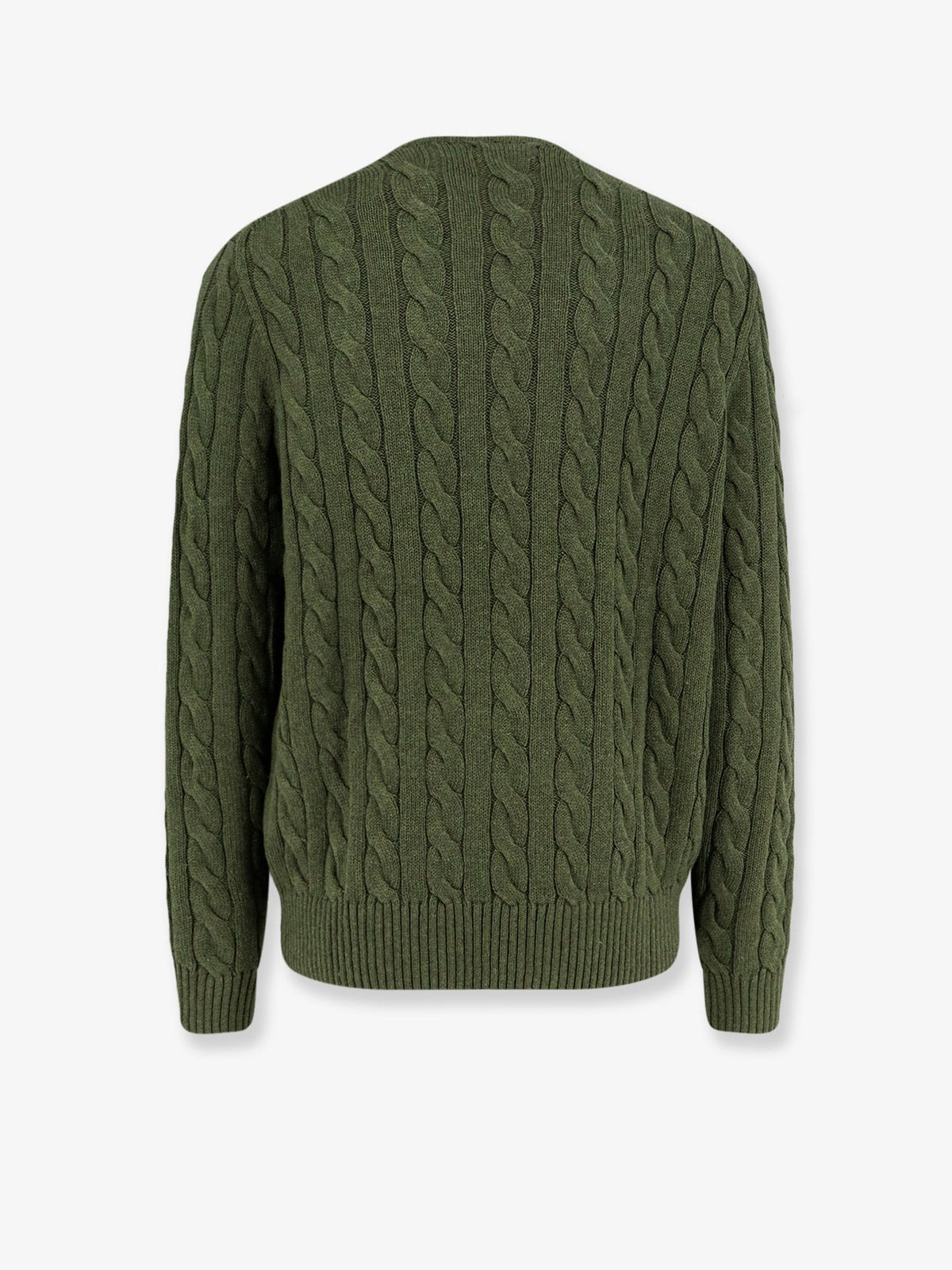 Polo Ralph Lauren Cotton sweater with embroidered logo on the front - Garden Trail Heather