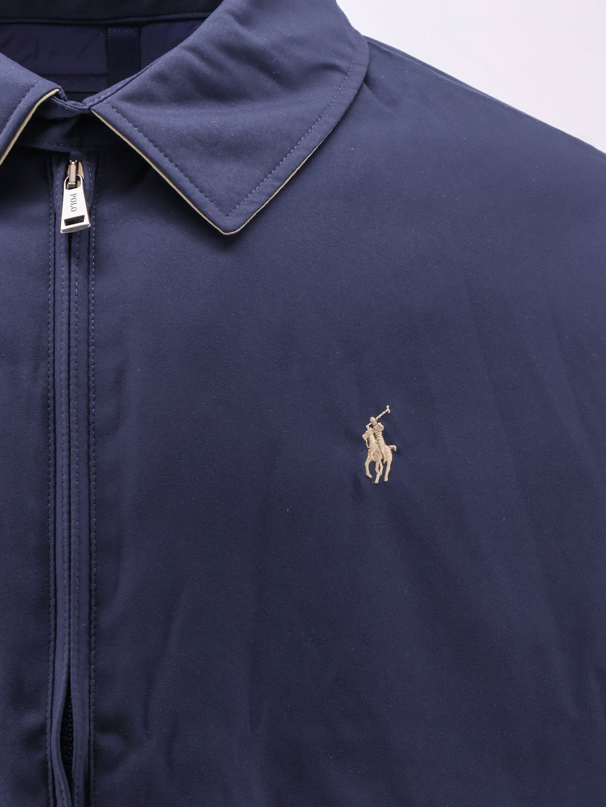 Polo Ralph Lauren Nylon down jacket with contrasting embroidered logo - Refinednavy