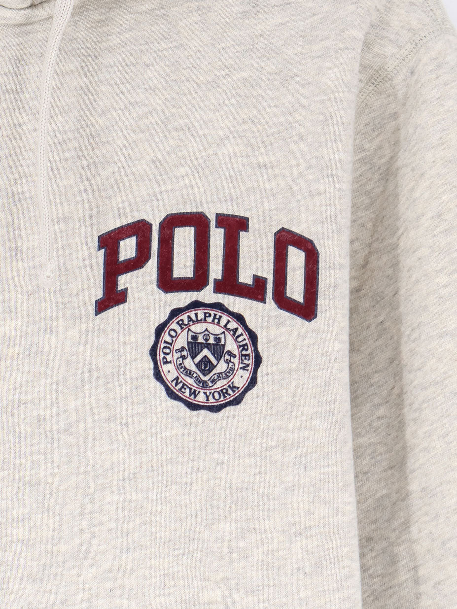 Polo Ralph Lauren Cotton blend sweatshirt with hood - Ltsportheather