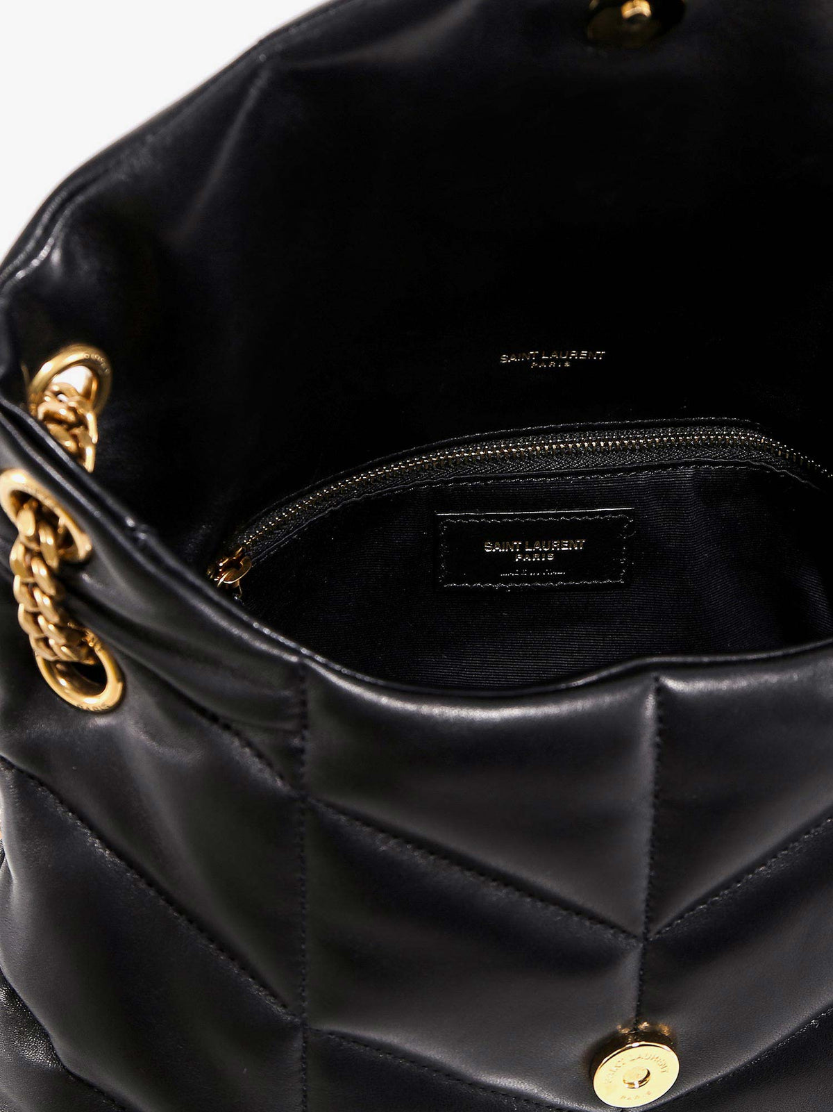 Saint Laurent Loulou Puffer matelassé leather crossbody bag - Nero