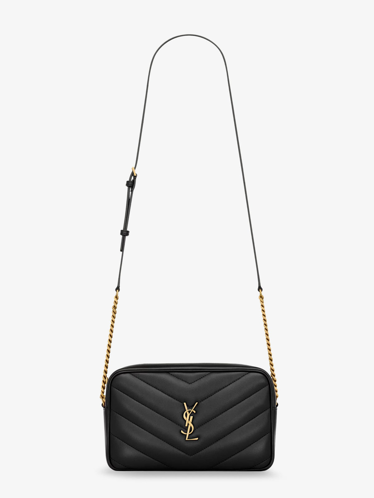 Saint Laurent Loulou matelassé leather crossbody bag - Nero