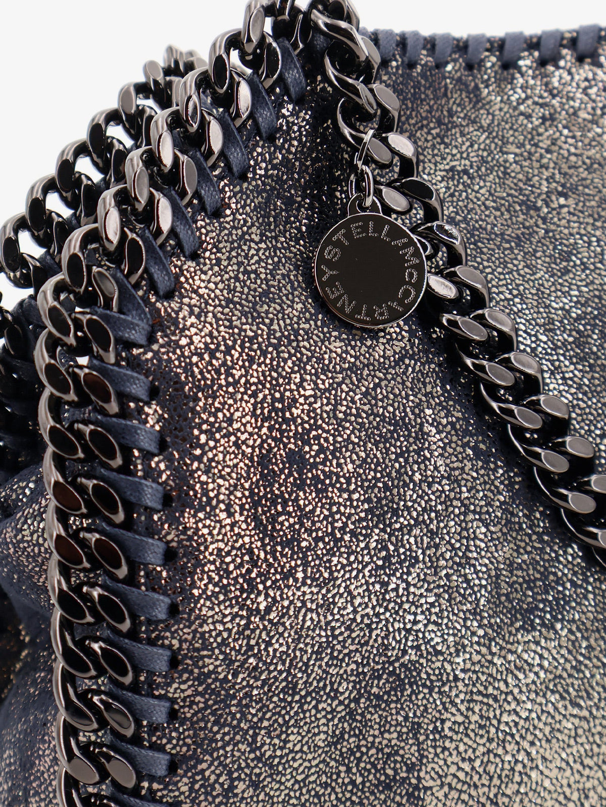 Stella McCartney Falabella Mini vegan faux leather crossbody bag - Darknavy