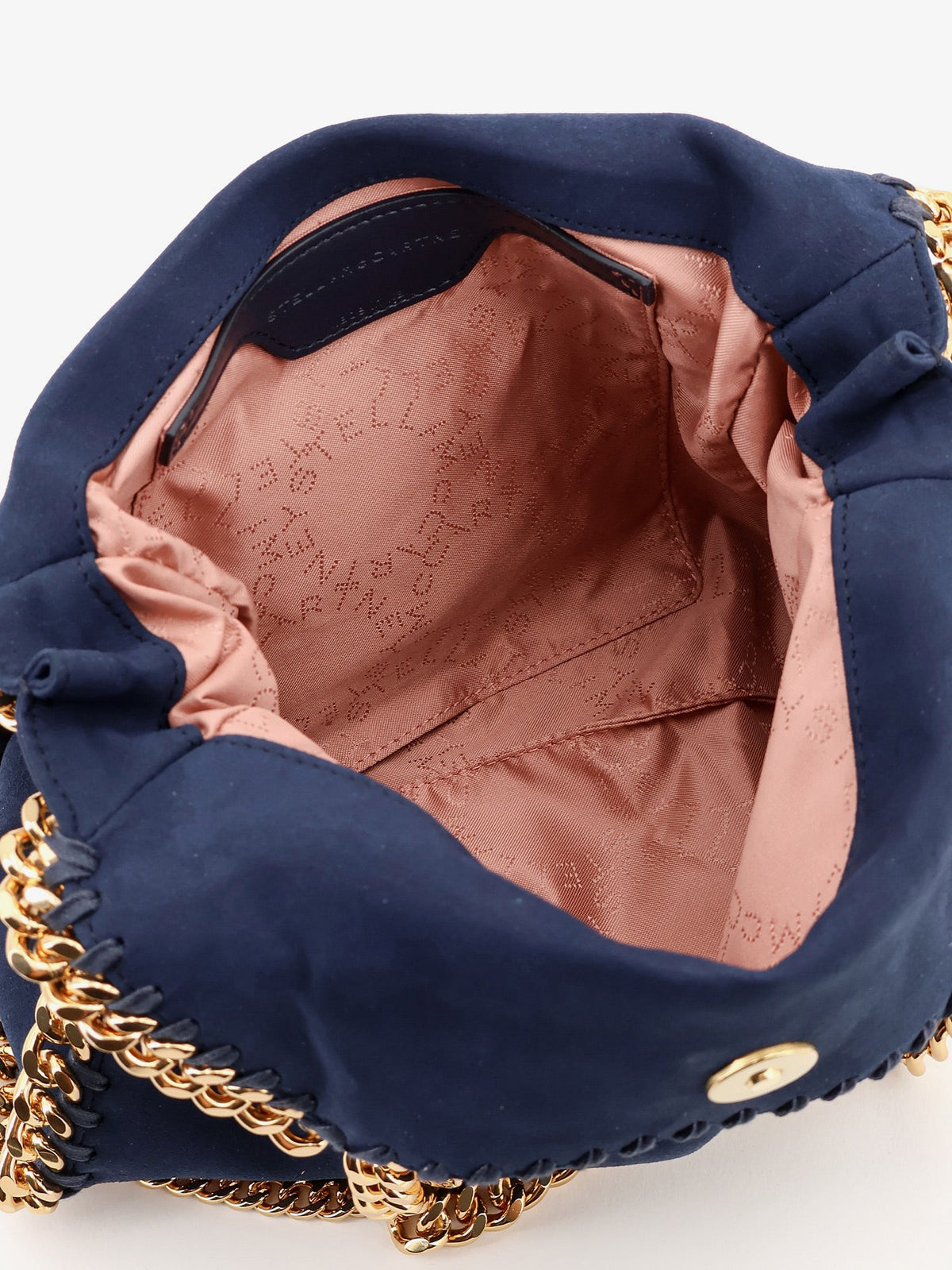 Stella McCartney Falabella Mini velvet crossbody bag - Navy