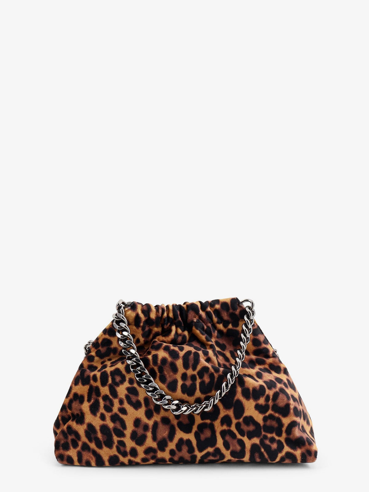 Stella McCartney Falabella Mini leopard print velvet crossbody bag