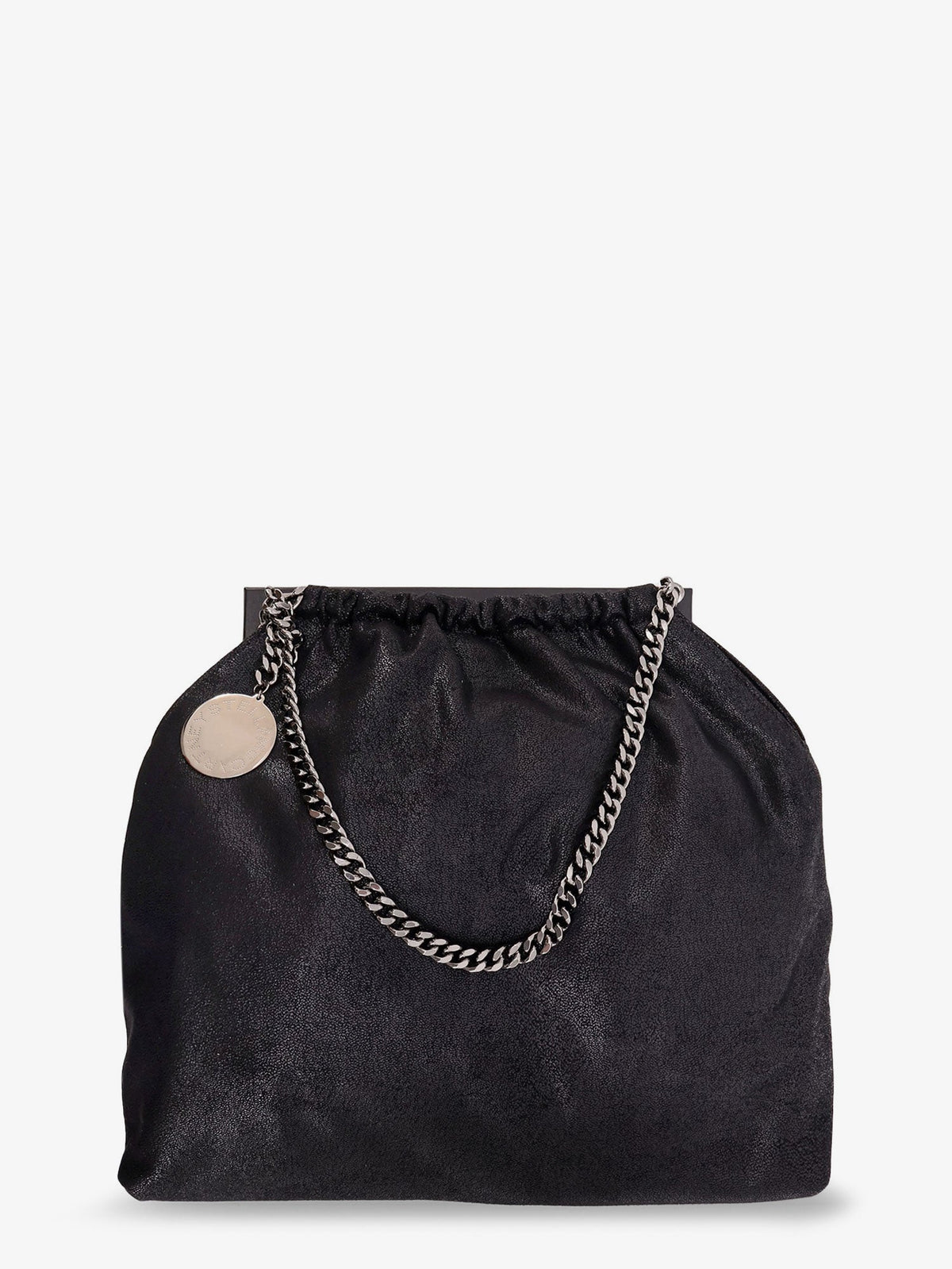 Stella McCartney Falabella shoulder bag with metal drawstring - Black