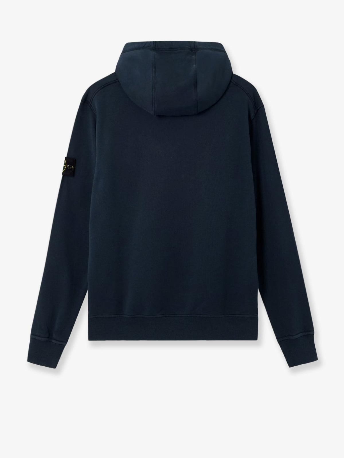 Stone Island Cotton sweatshirt with side logo patch - Navy Blue