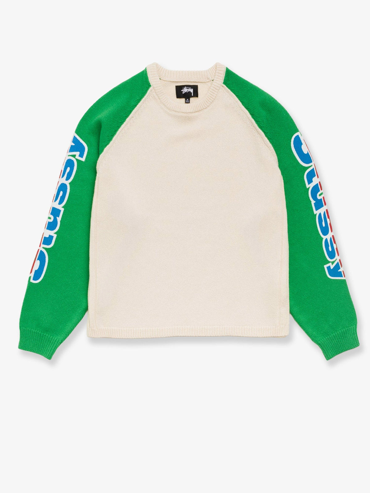 Stüssy Two-tone raglan sweater - Natural