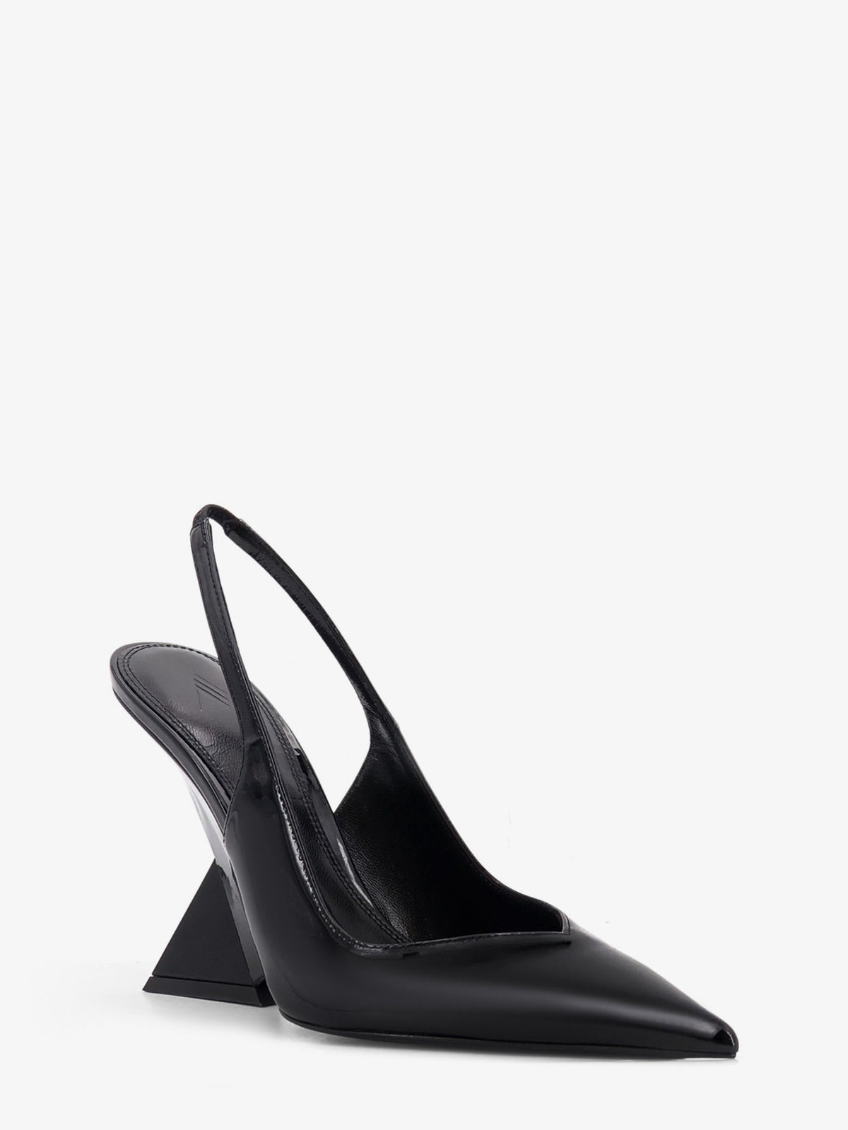 The Attico Cheope patent leather décolleté - Black