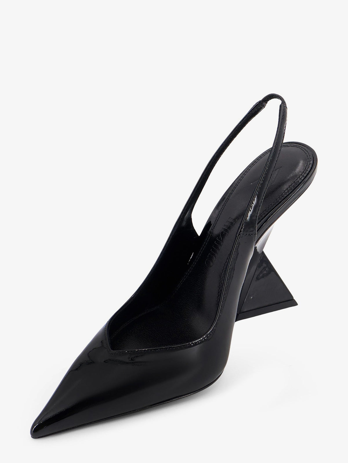 The Attico Cheope patent leather décolleté - Black