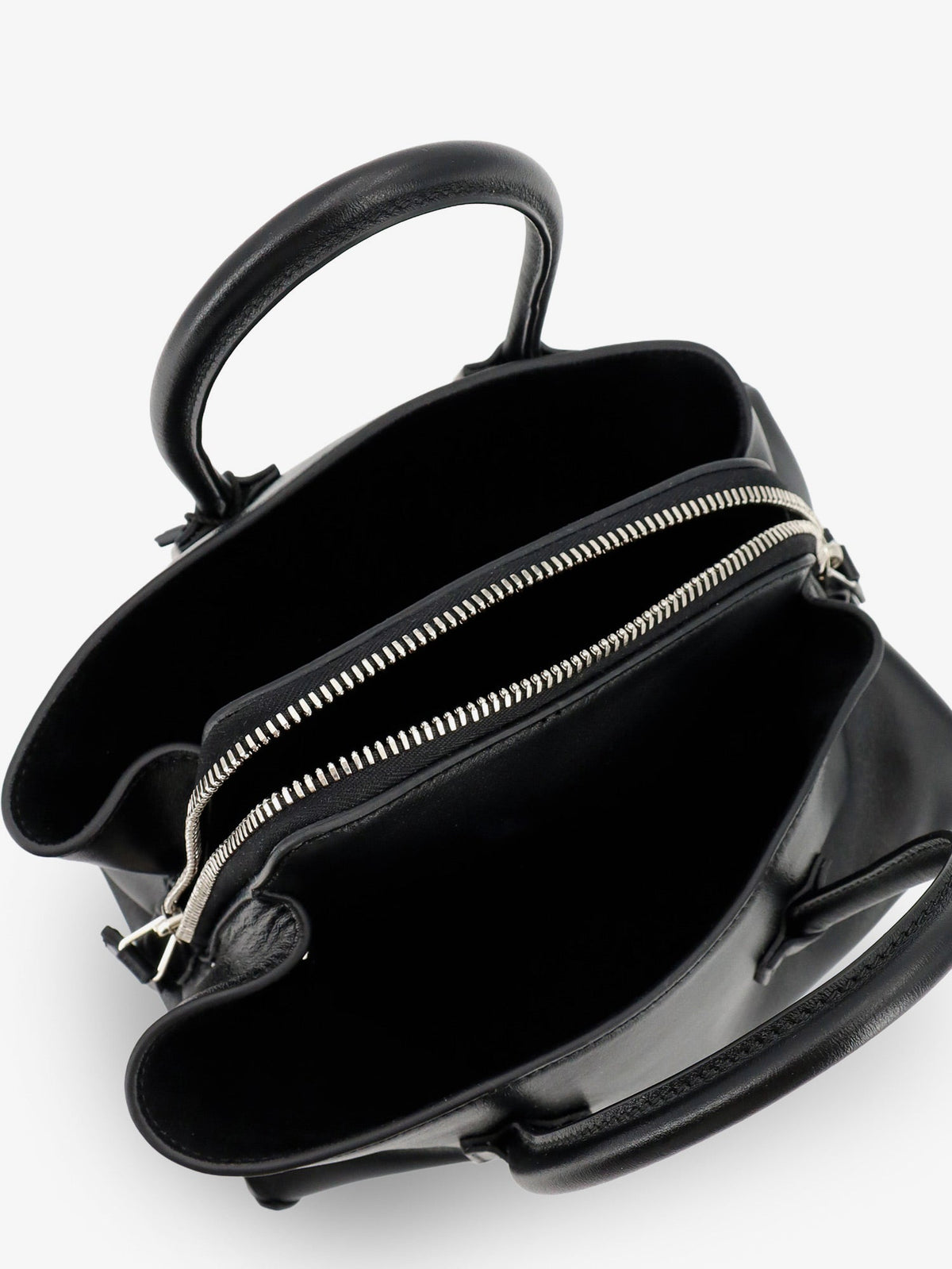 The Attico La Passeggiata Mini leather handbag - Black