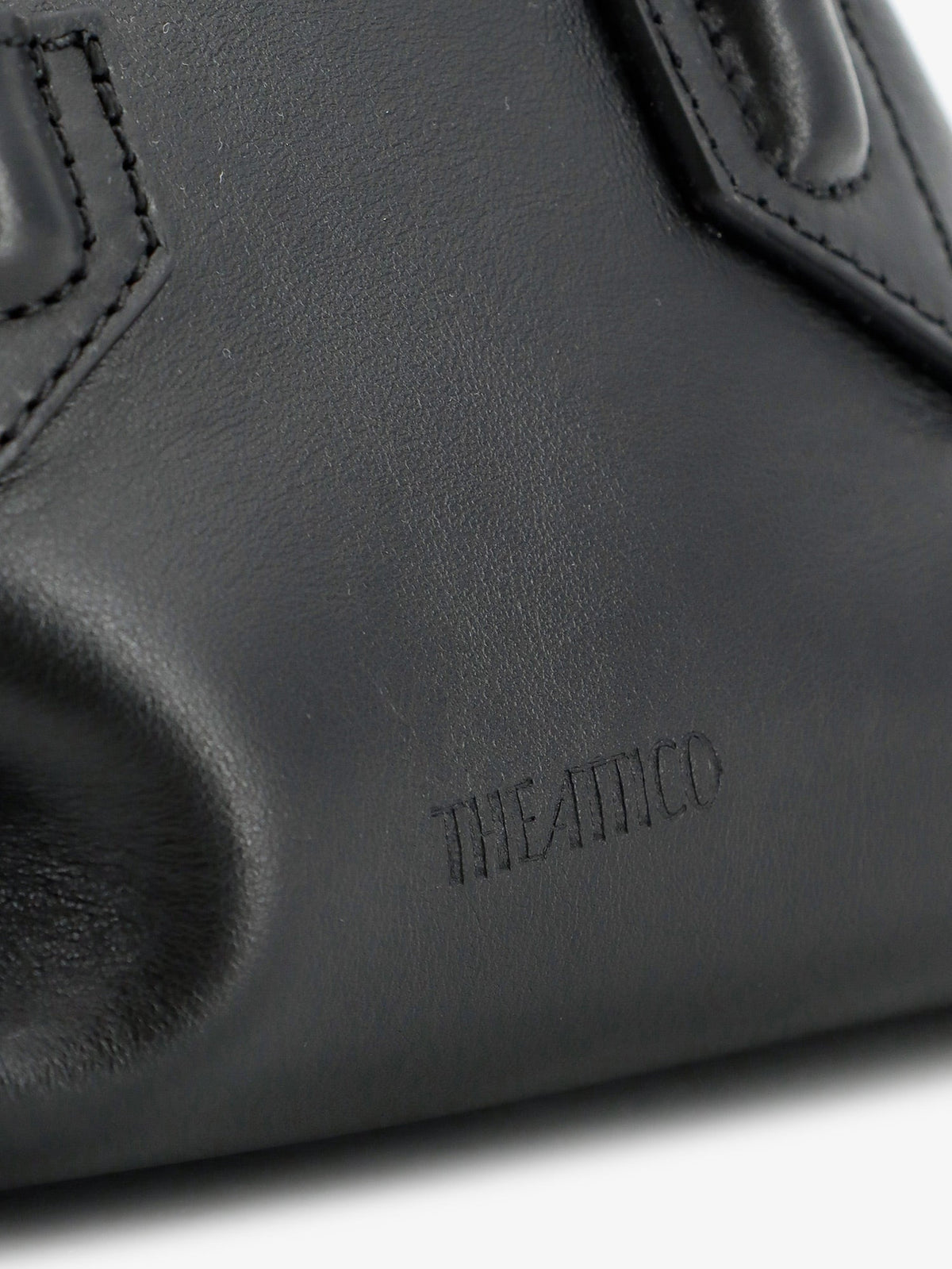 The Attico La Passeggiata Mini leather handbag - Black
