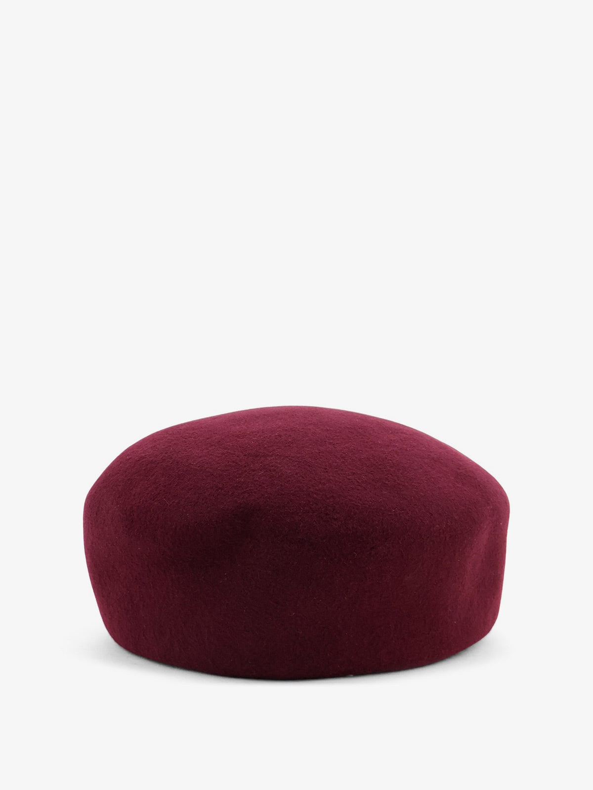 The Frankie Shop Noxley Pillbox wool beret hat - Burgundy