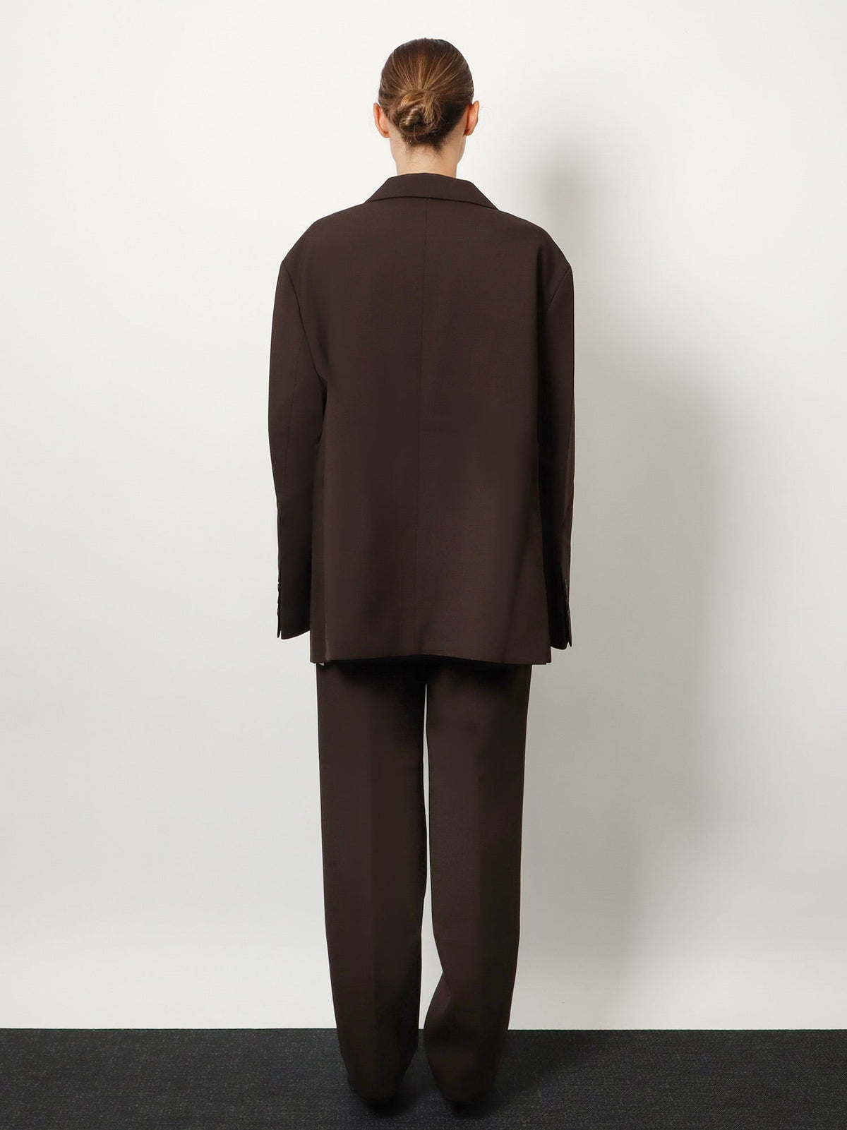 The Frankie Shop Bea Suit Tailored Pants - Dark Expresso