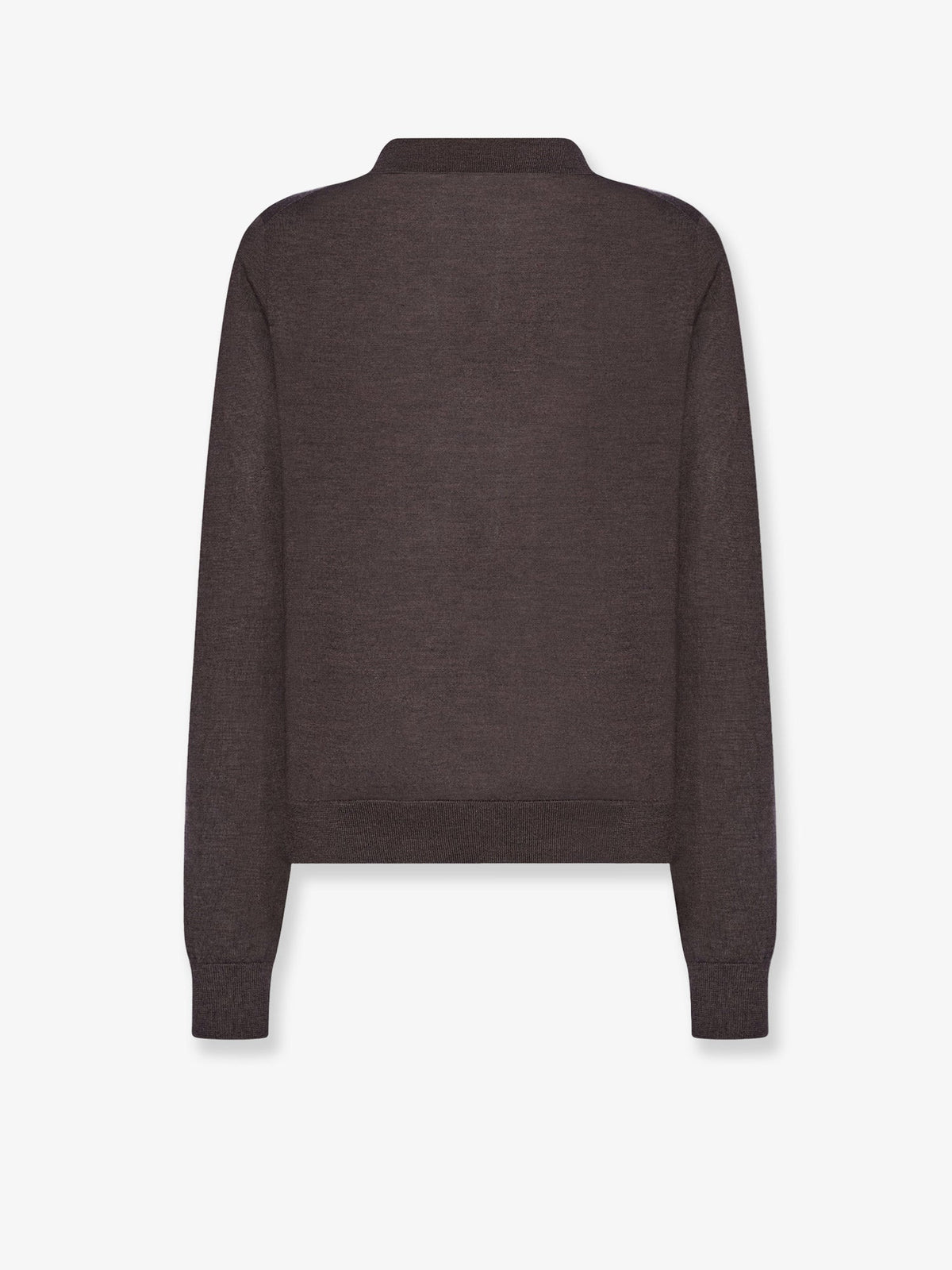 The Row Pauli wool and silk blend sweater - Brownmelange