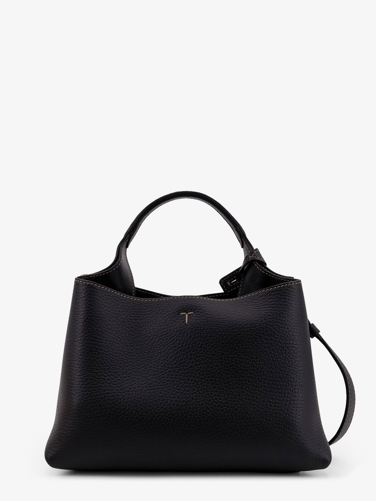 Tod's Micro leather crossbody bag with iconic stitching on the front - Nero
