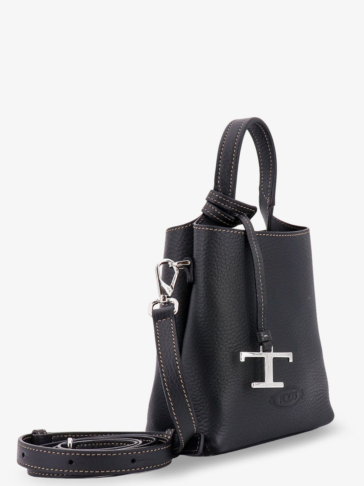 Tod's Tod's Textured Leather Micro Bag - Nero