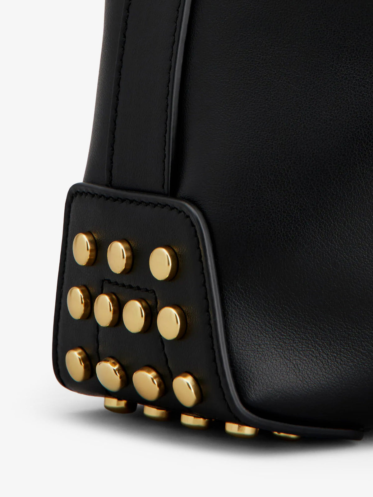Tod's Mini Bag Metal Dots Leather Shoulder Bag - Nero