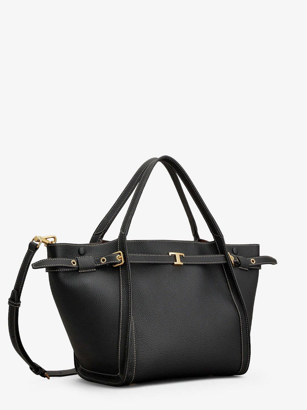Tod's Hammered laeather tote bag - Nero