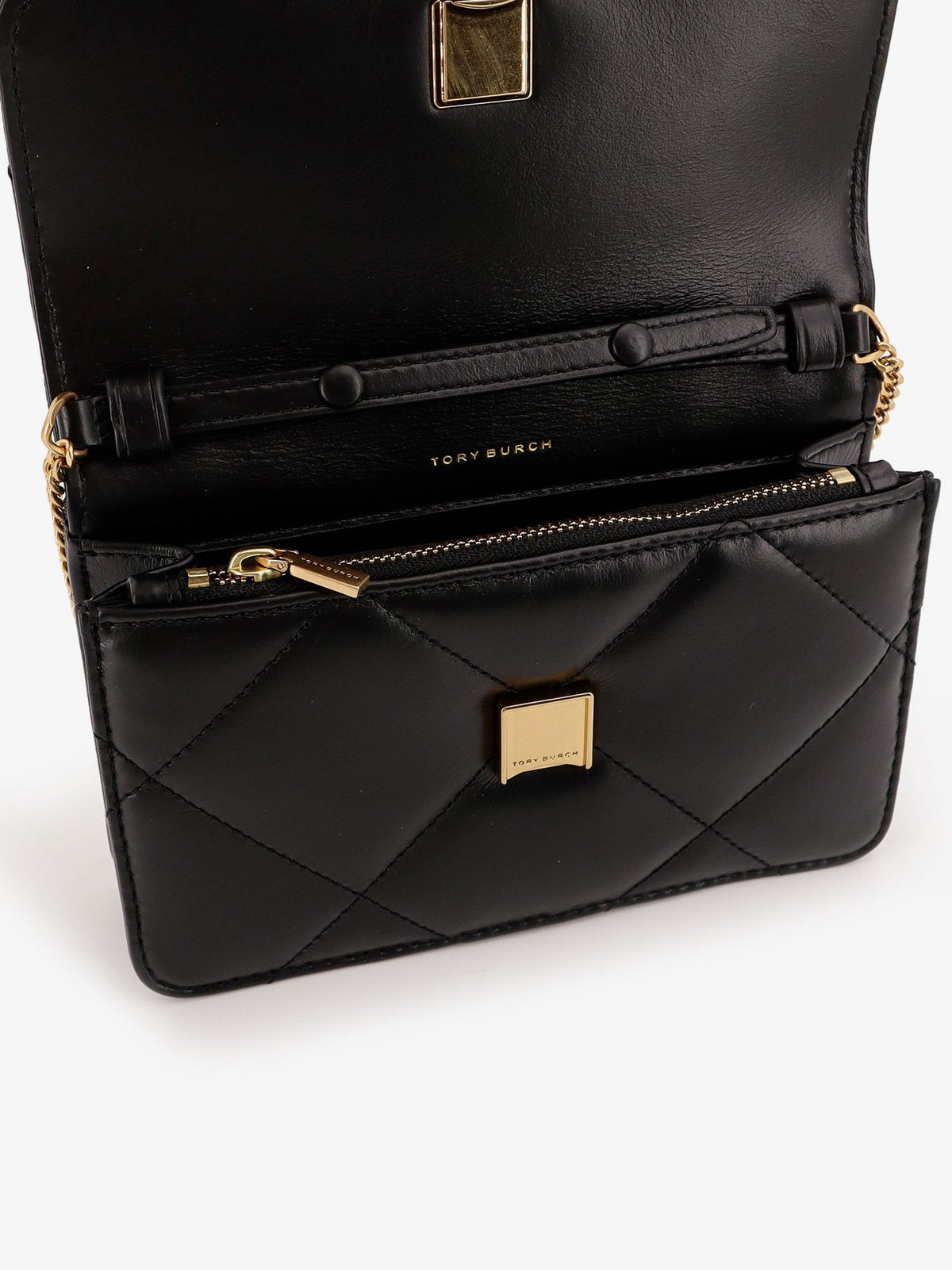 Tory Burch Kira leather crossbody wallet - Black