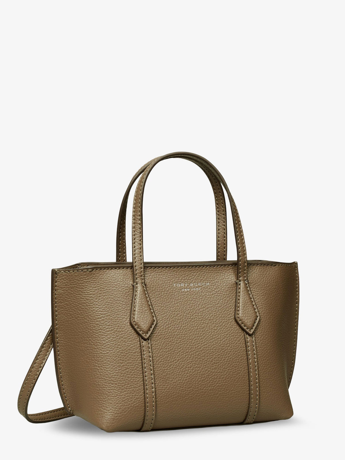 Tory Burch Perry leather crossbody bag - Wildmushroom