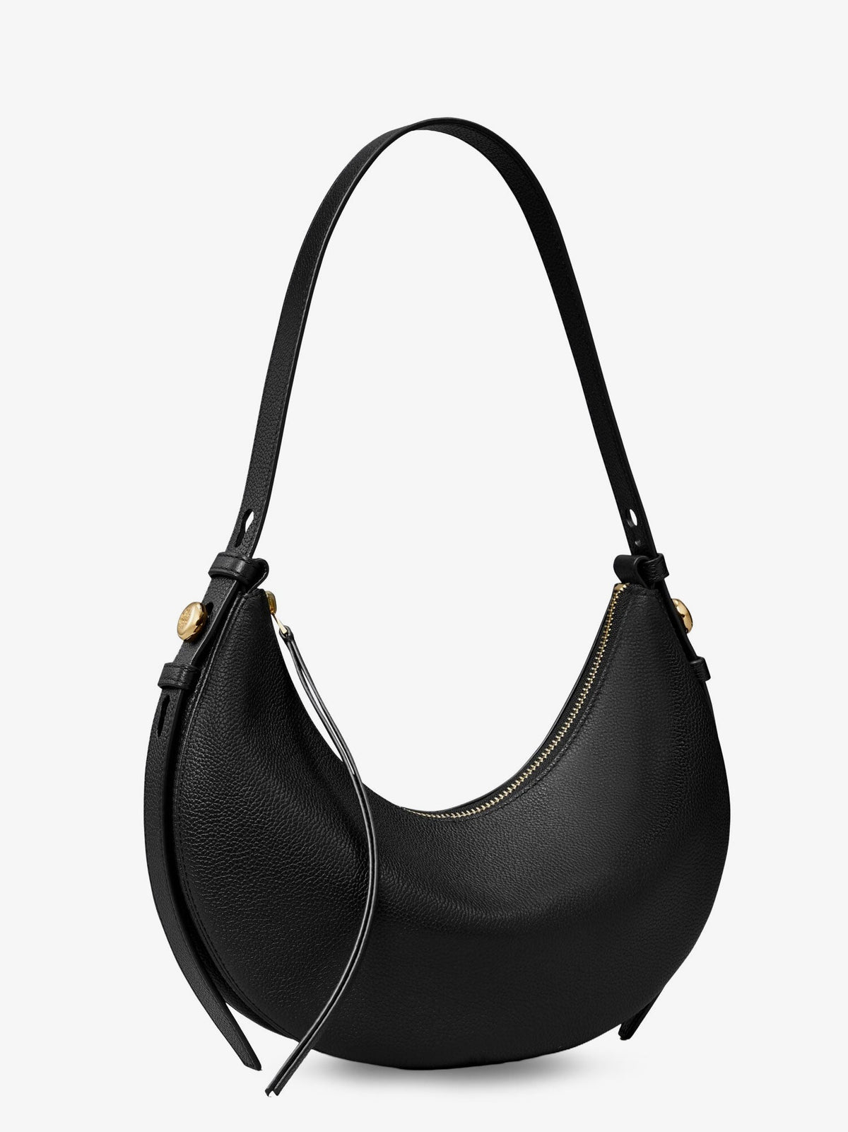 Tory Burch Romy Half Moon leather shoulder bag - Black