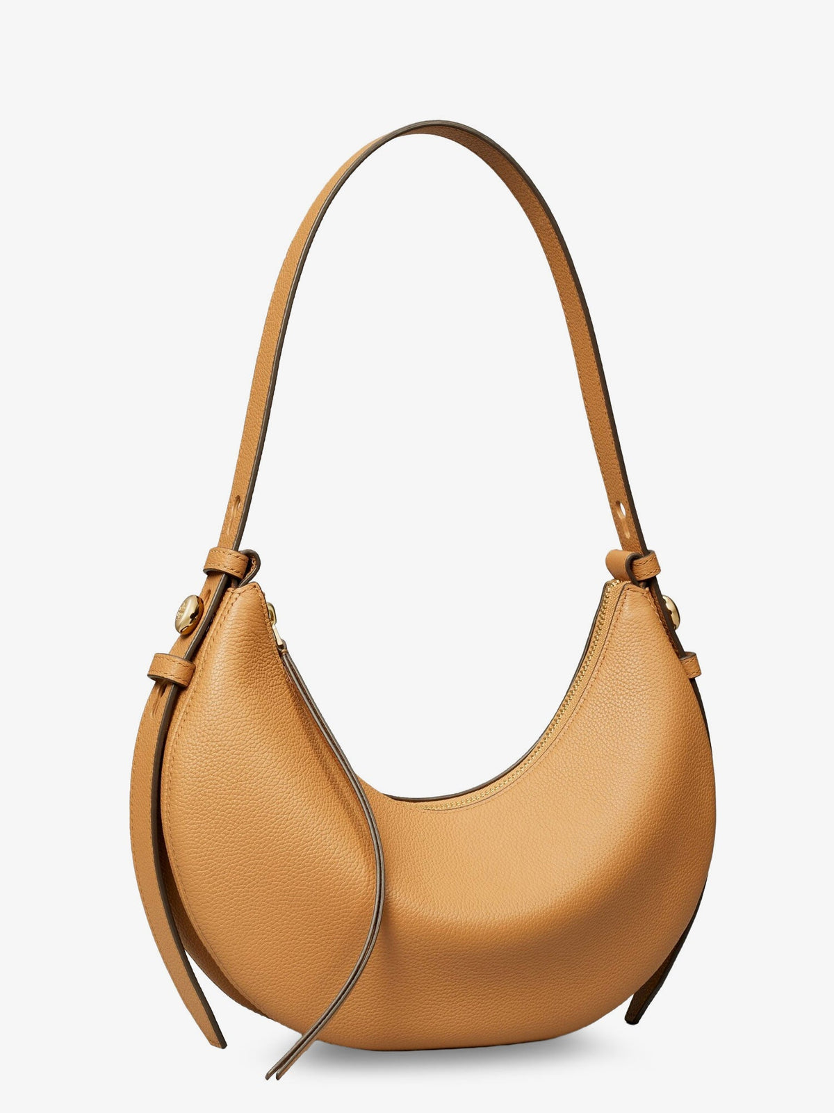 Tory Burch Romy Half Moon leather Shoulder Bag - Tiramisu