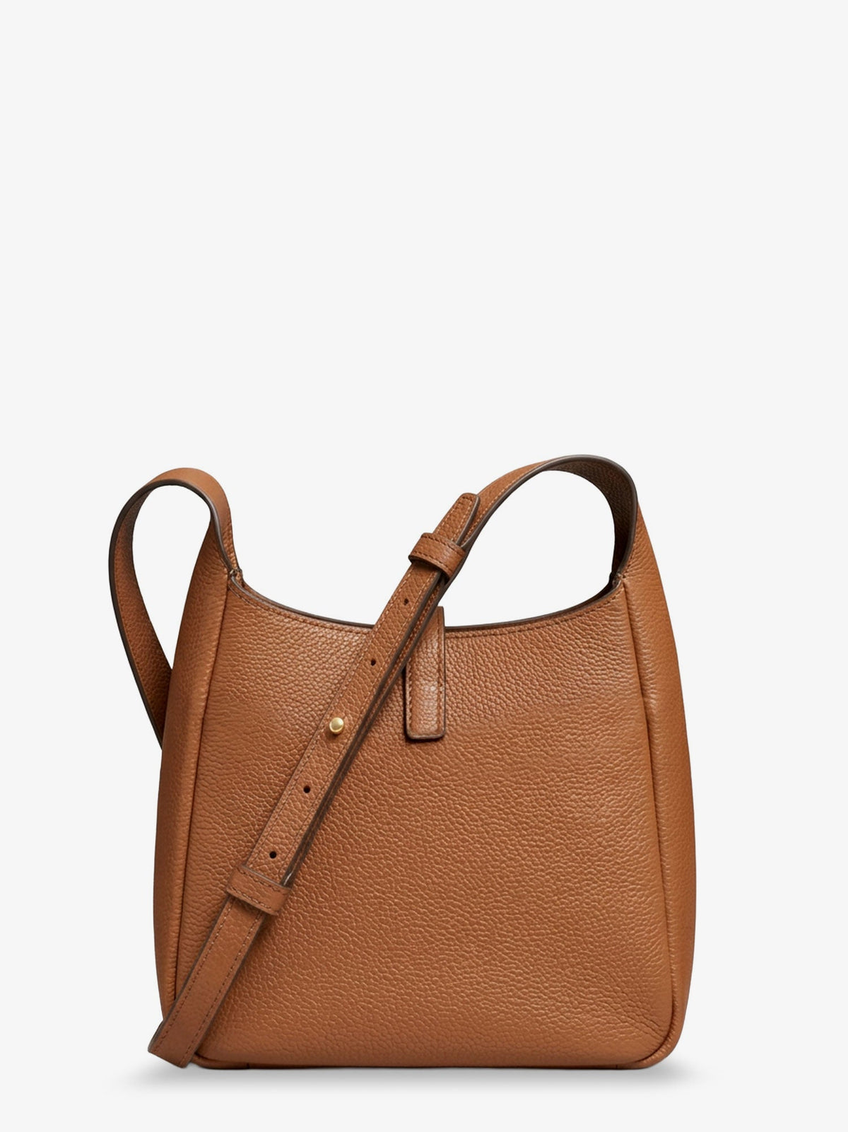 Tory Burch Miller Swing shoulder bag in black hammered leather - Agedtan