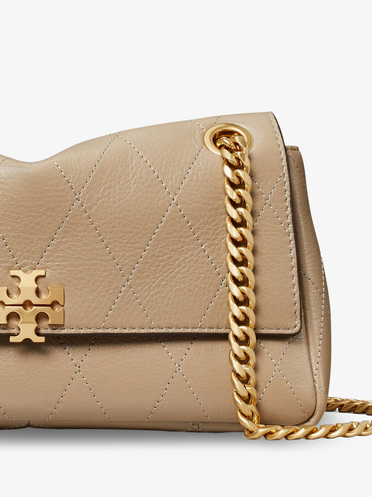 Tory Burch Charlie Quilted Chain Wallet shoulder bag - Softcement