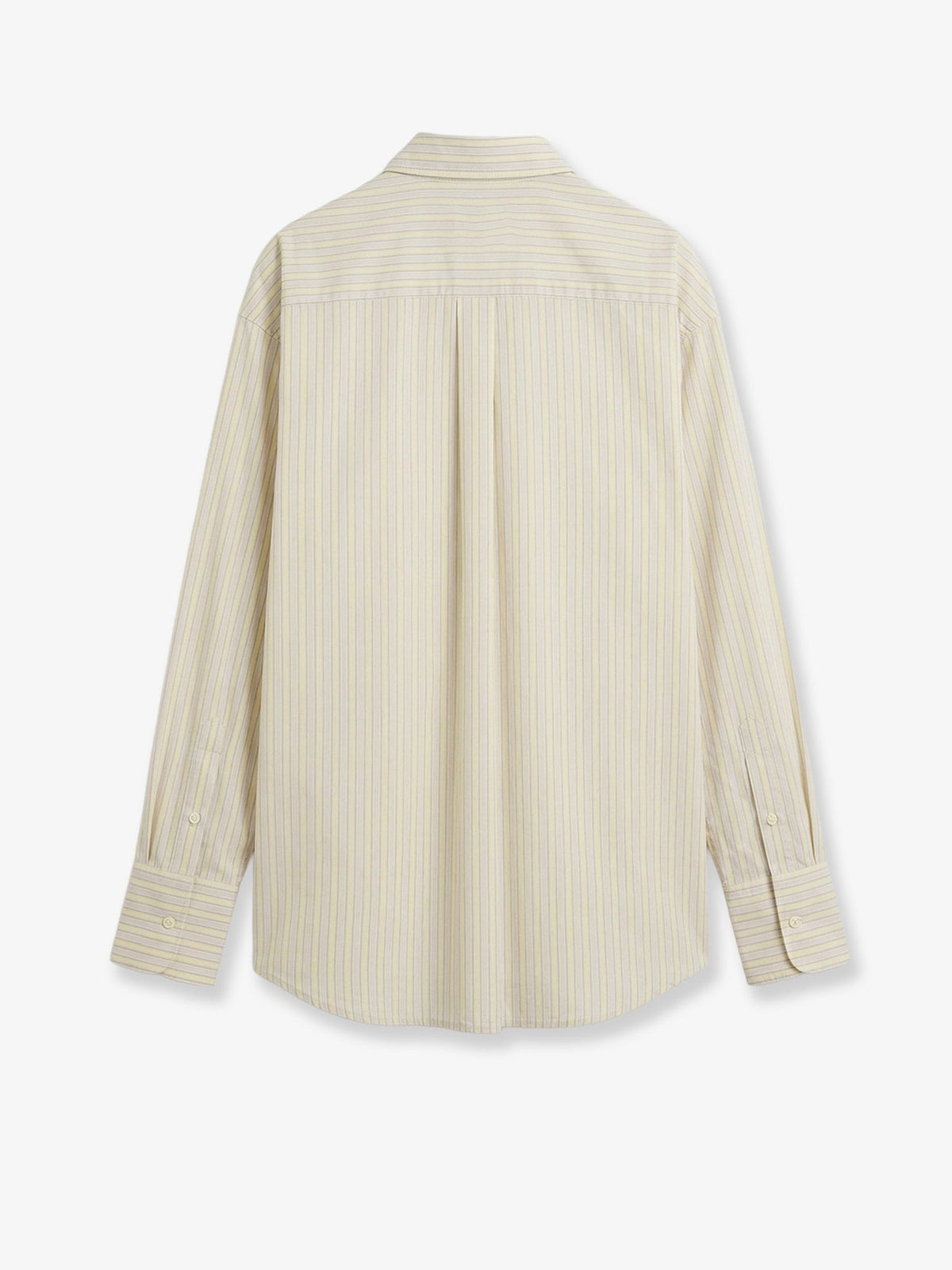 Toteme Viscose and silk blend shirt with striped pattern - Yellow/Sky