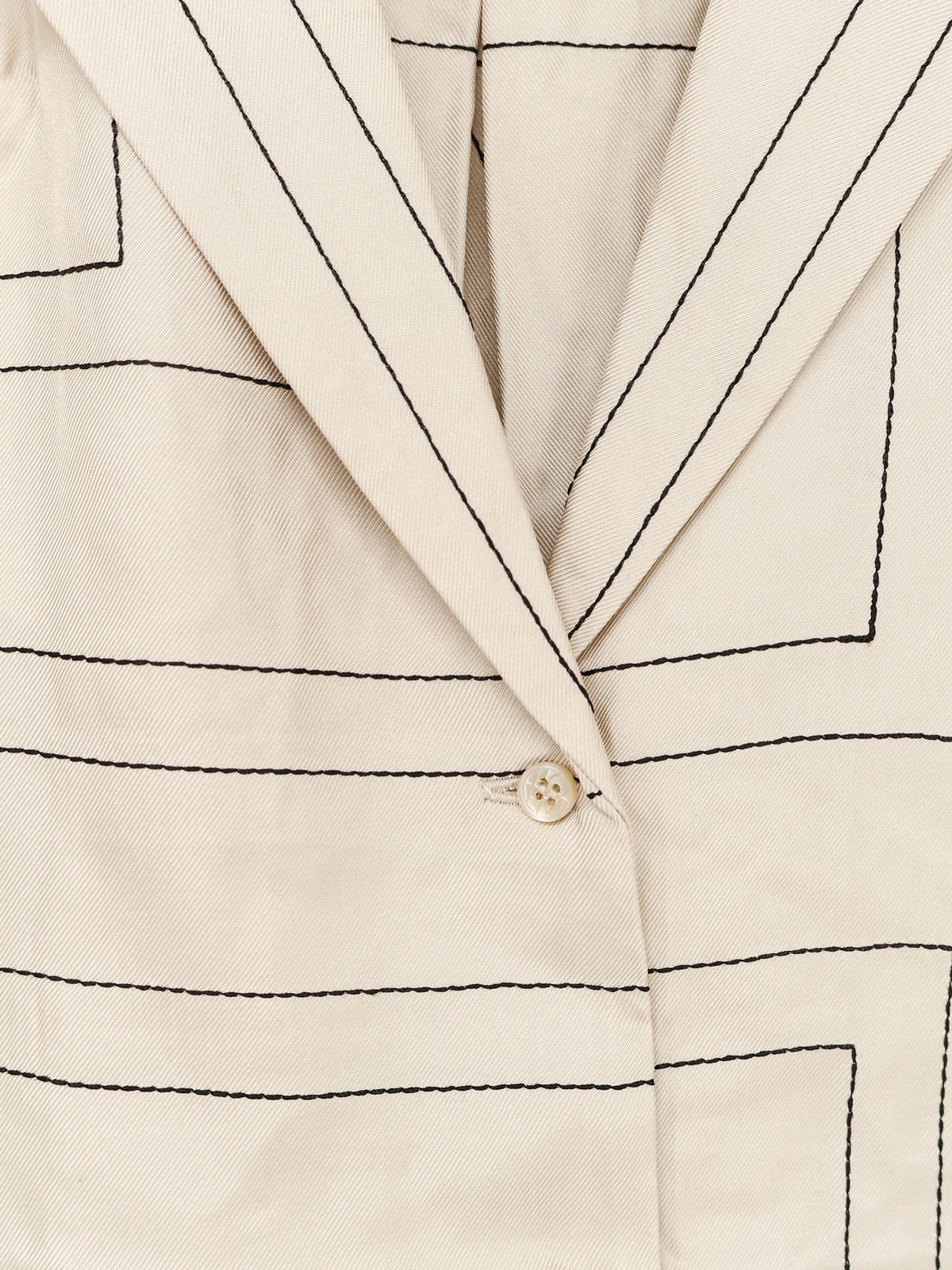 Toteme Pajamas organic silk shirt - Ivory
