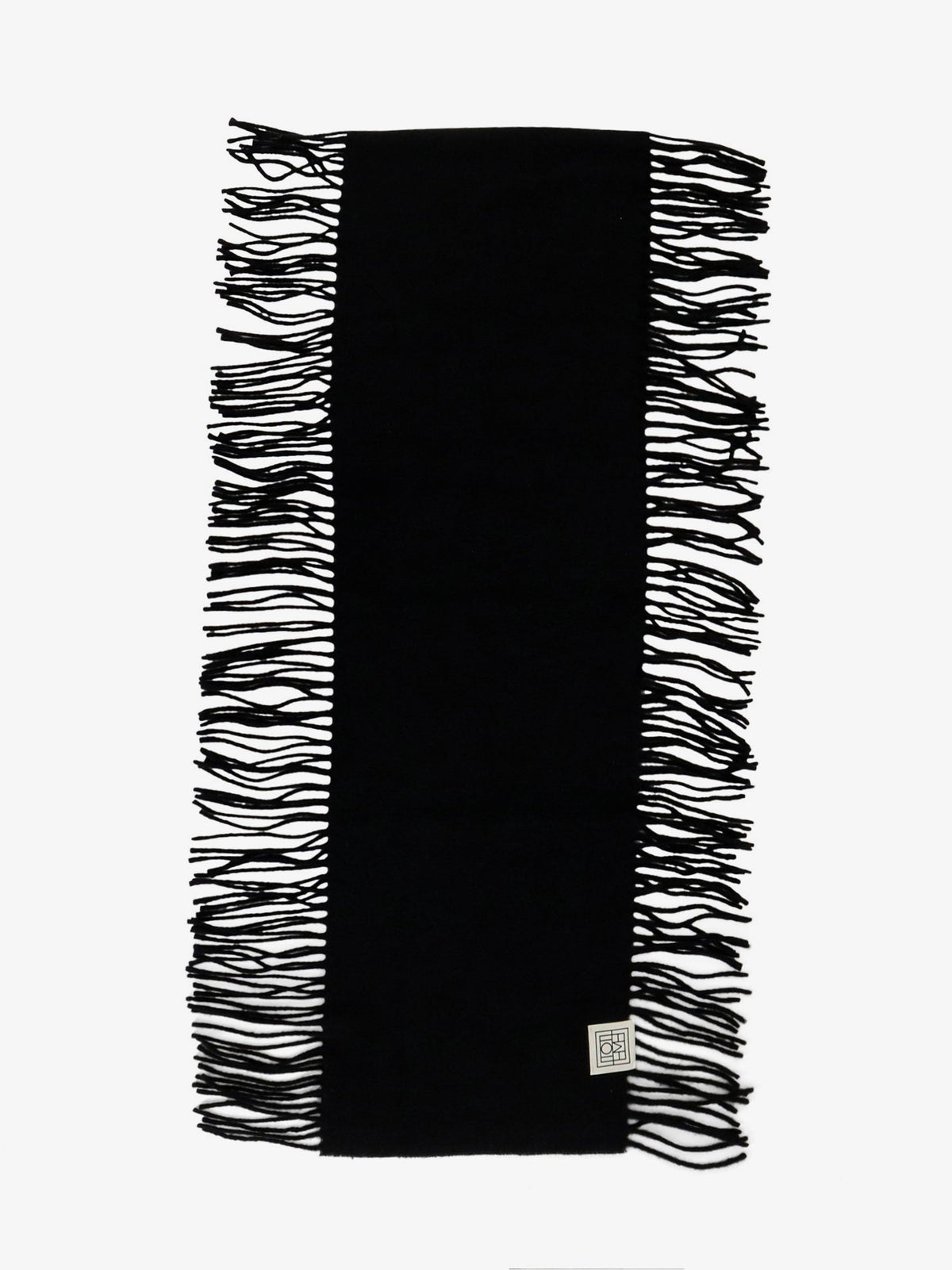 Toteme Wool and cashmere blend scarf - Black