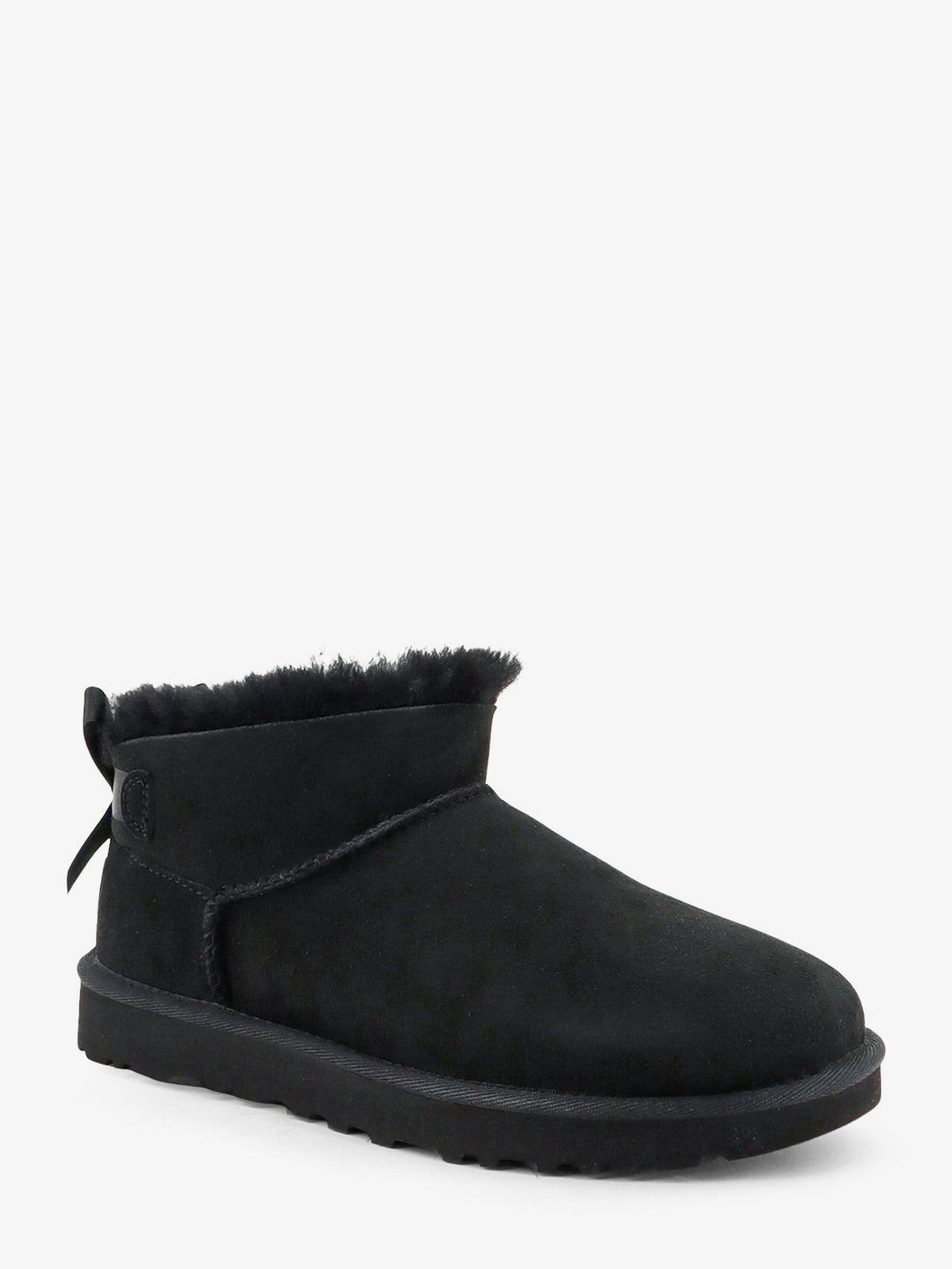 UGG Ultra mini Bailey Bow suede ankle boot - Black