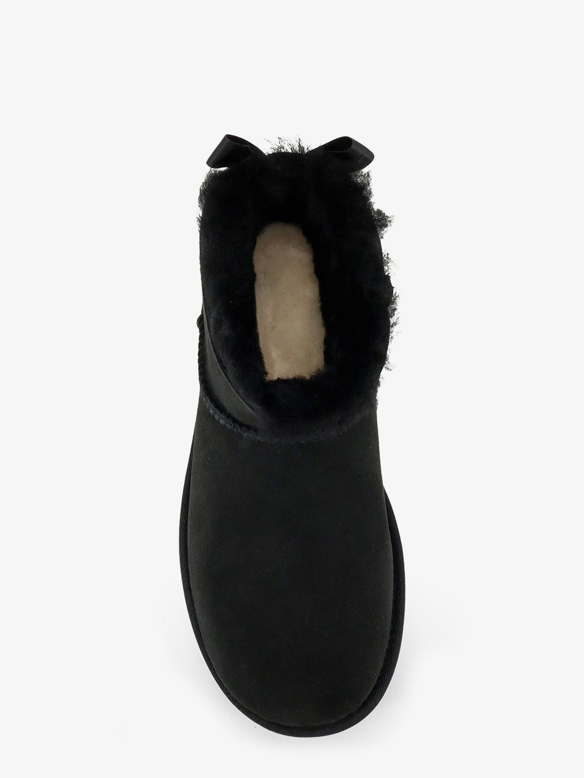 UGG Ultra mini Bailey Bow suede ankle boot - Black