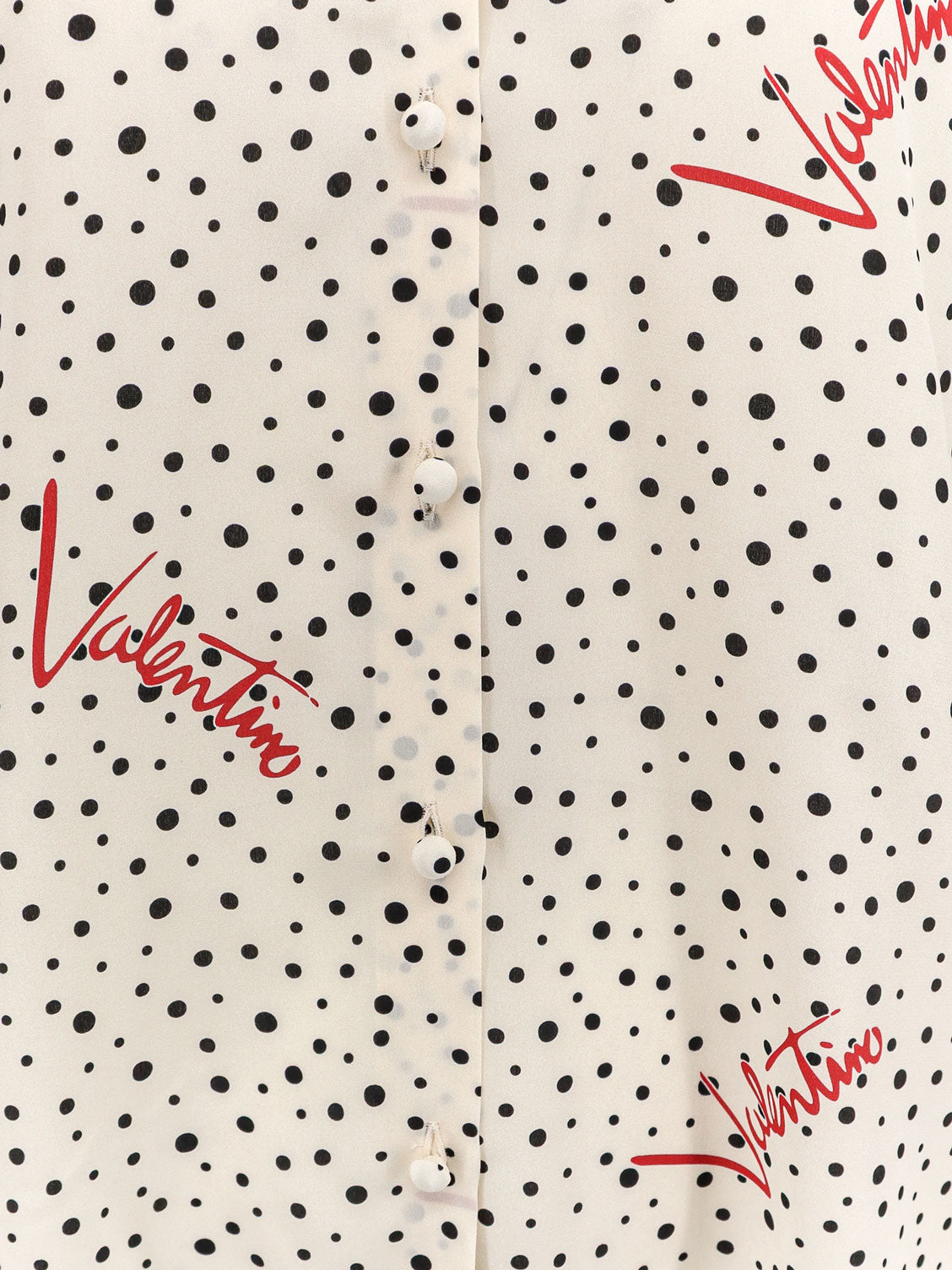 Valentino Bollicine Plusdepois Crepe De Chine Shirt - Vaniglianeroparis