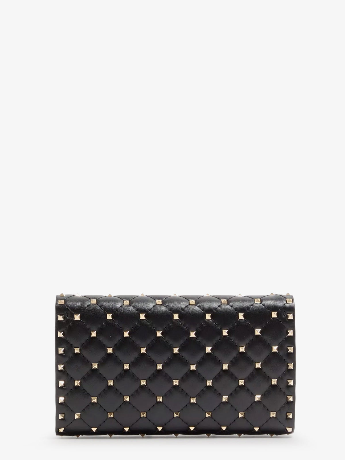 Valentino Garavani Rockstud Spike leather shoulder bag with iconic all-over studs - Nero