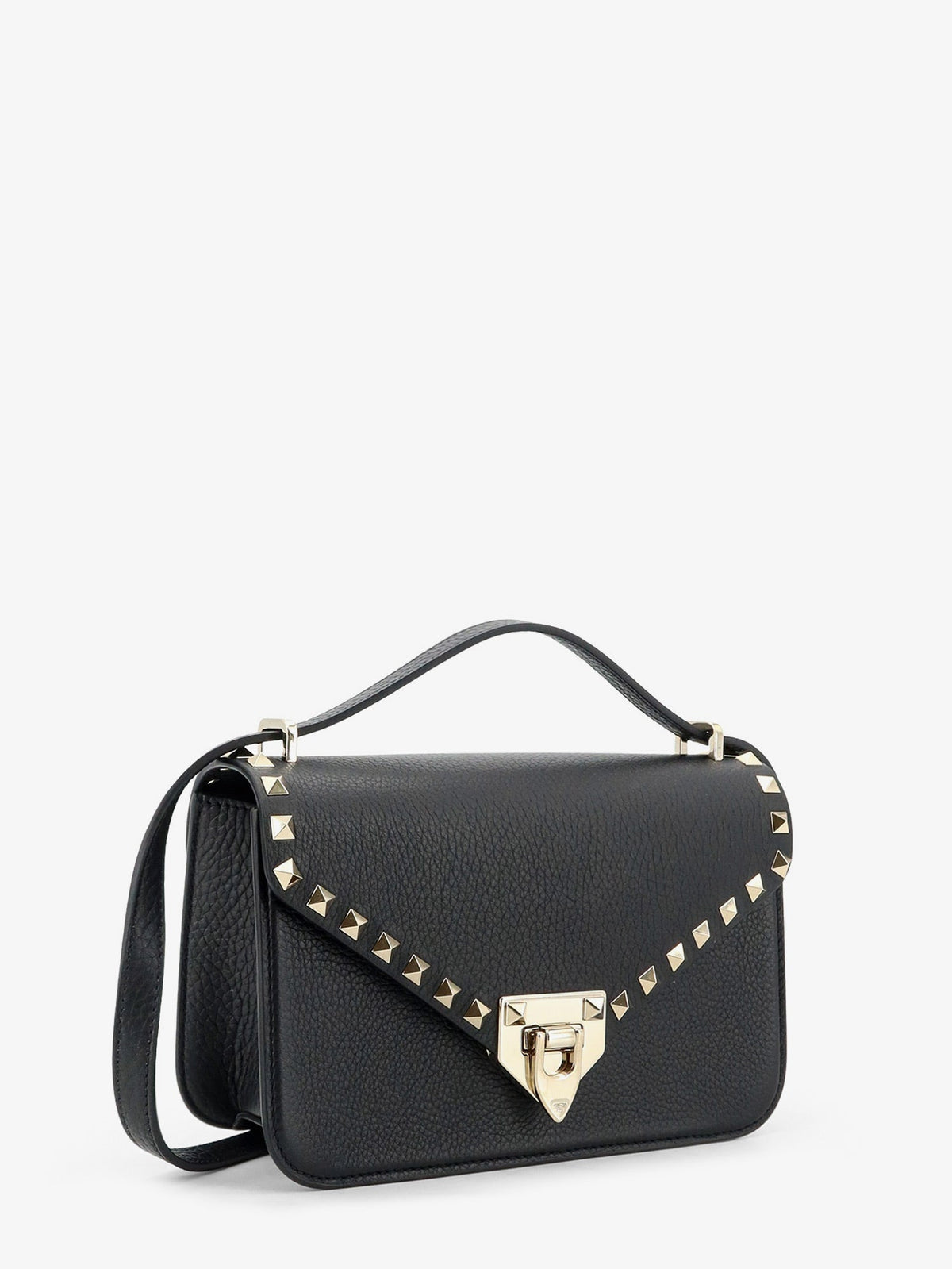Valentino Garavani Rockstud leather crossbody bag with stud detail - Nero