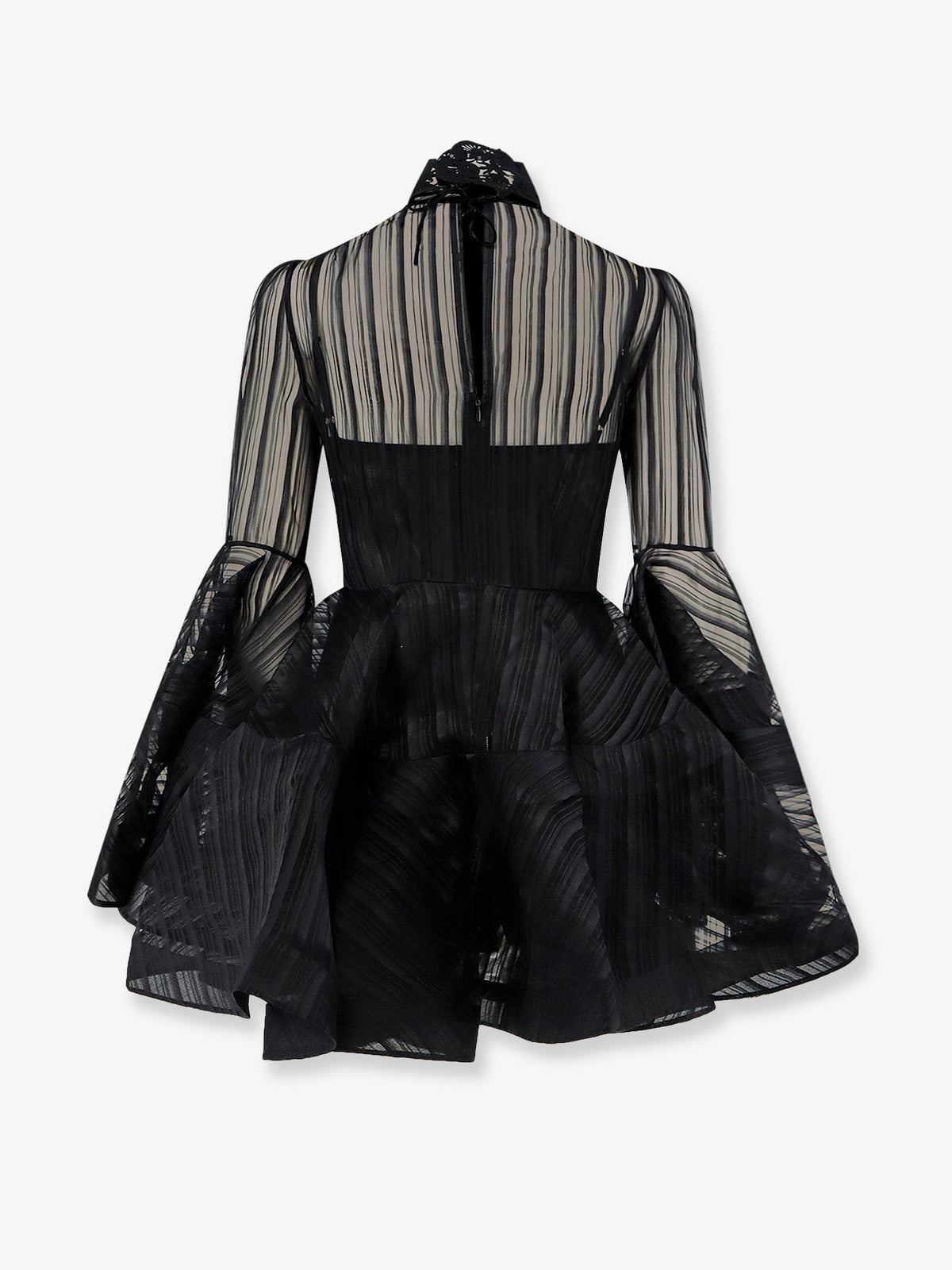 Zimmermann Valiant Lantern Mini Dress - Black