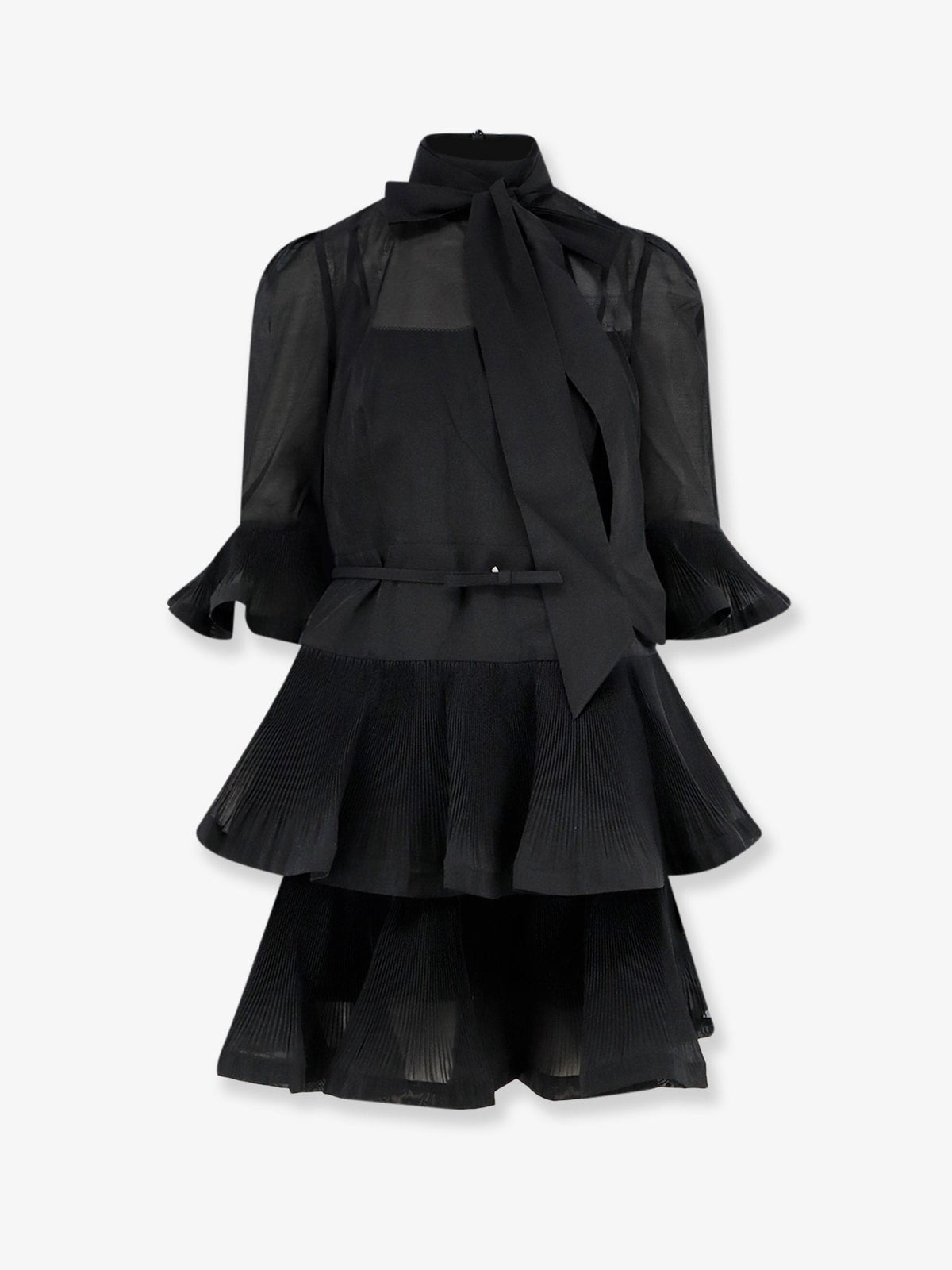 Zimmermann Short pleated dress - Black