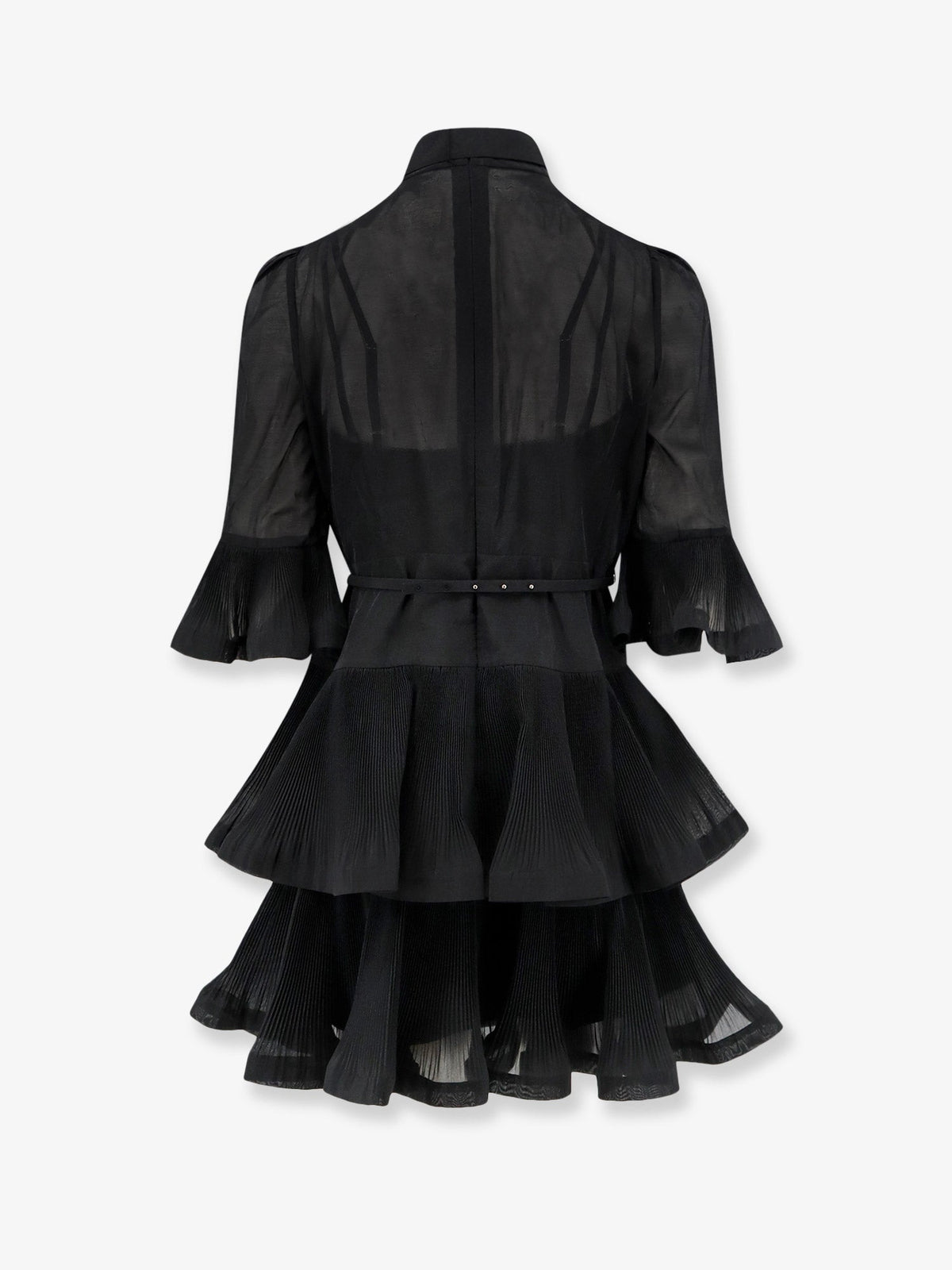 Zimmermann Short pleated dress - Black