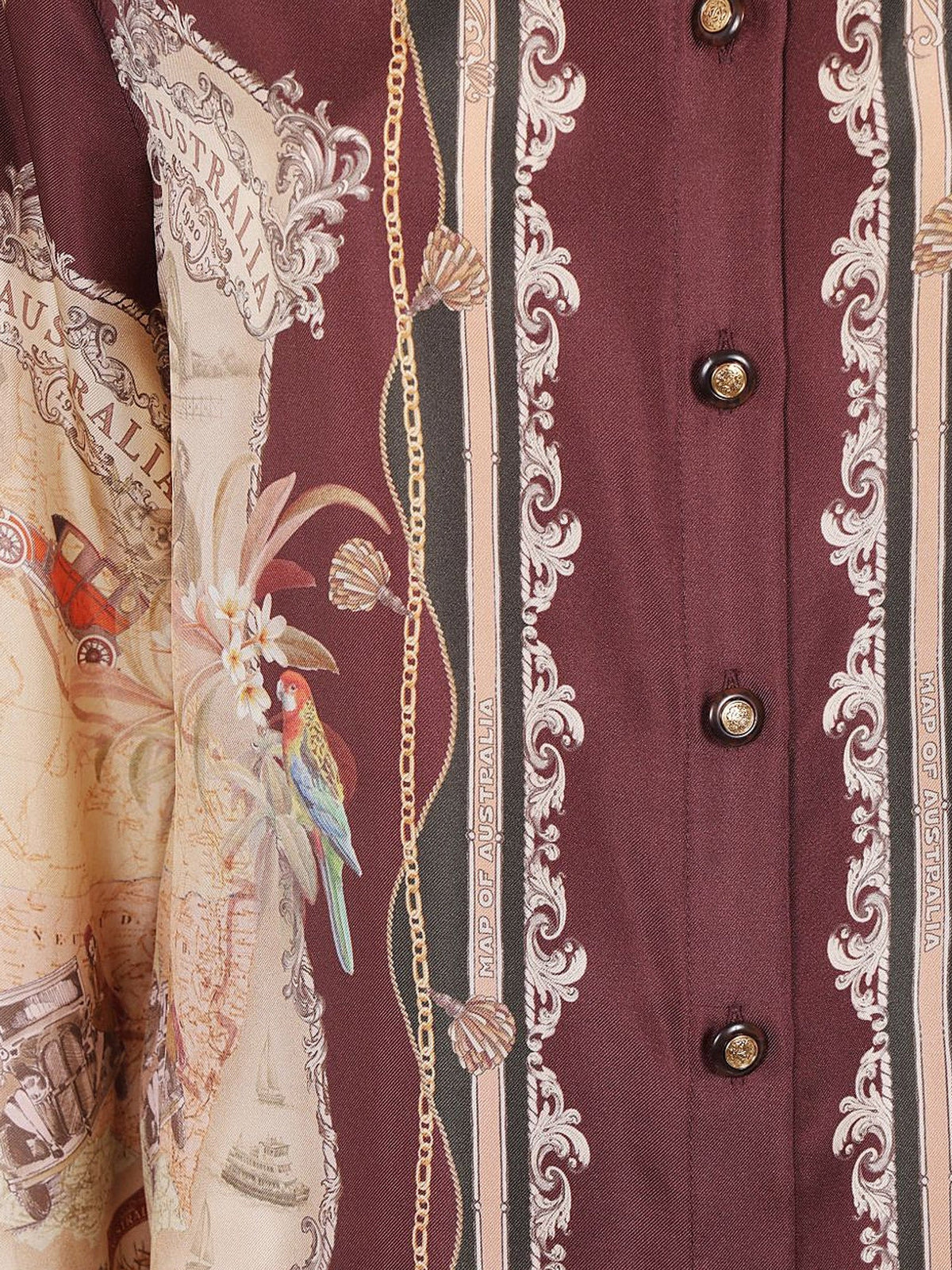 Zimmermann Valiant Silk Twill Shirt - Plumscarf