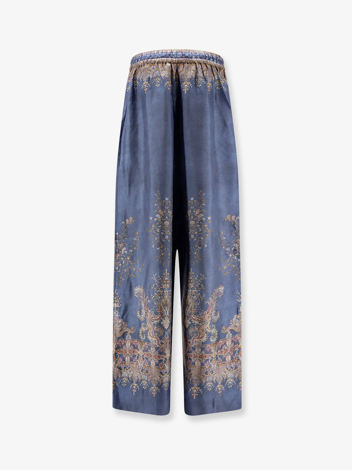 Zimmermann Valiant Track Silk trousers - Navy Paisley