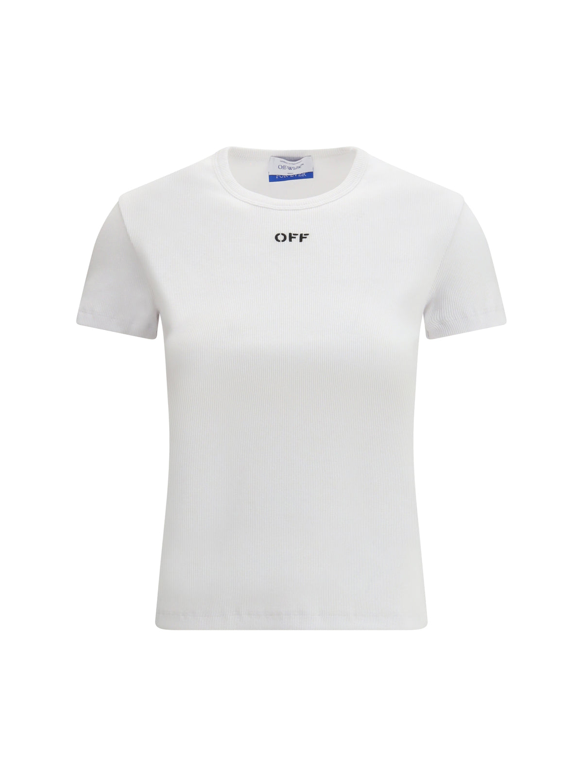 Off-White Off Stamp Rib Basic T-shirt - White-Black