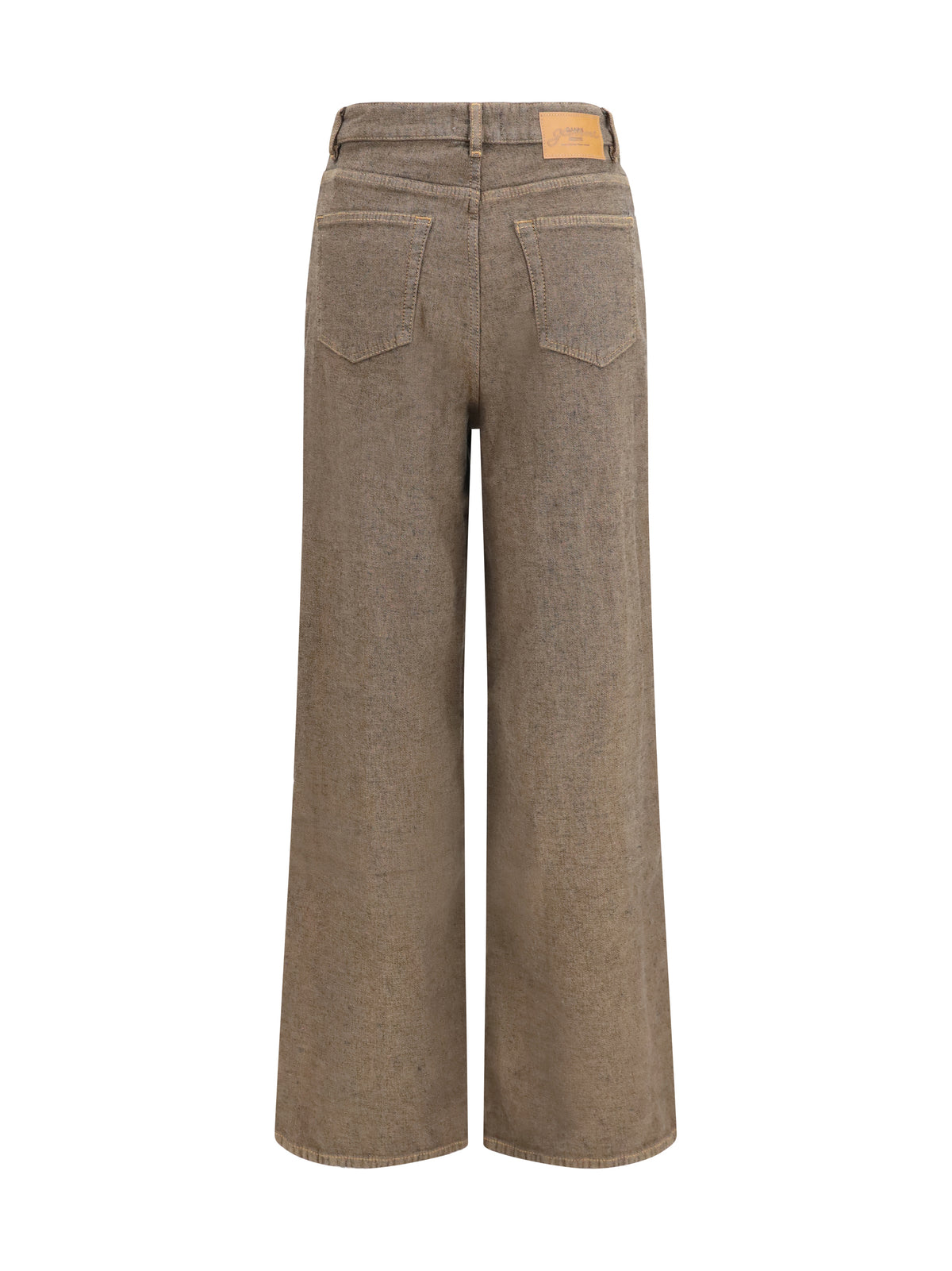 Ganni Lari Neppy denim Jeans - Chicory Coffee